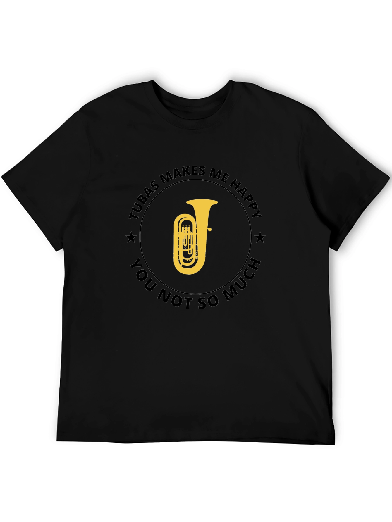Tuba Makes Me Happy Graphic T-Shirt