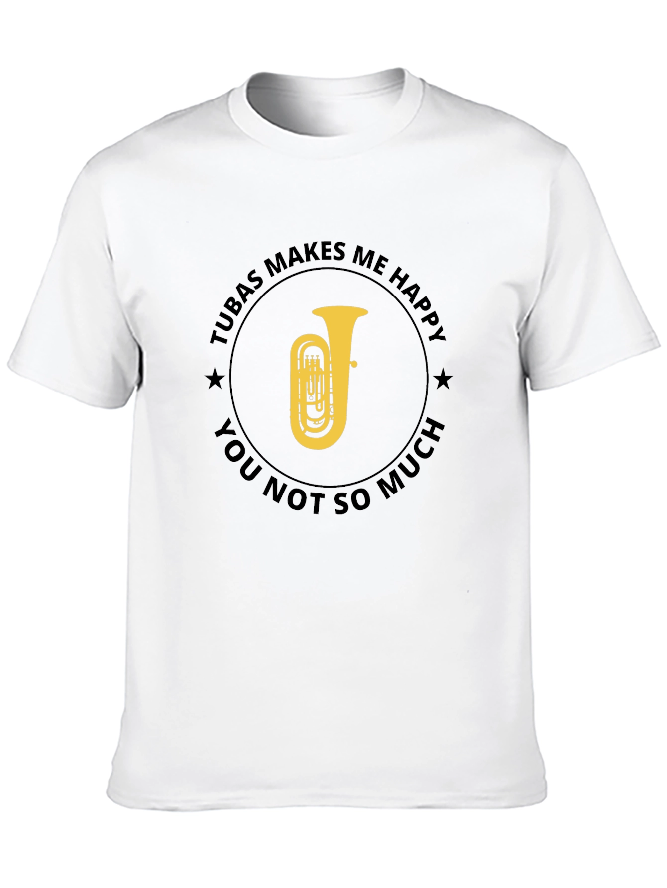 Tuba Makes Me Happy Graphic T-Shirt