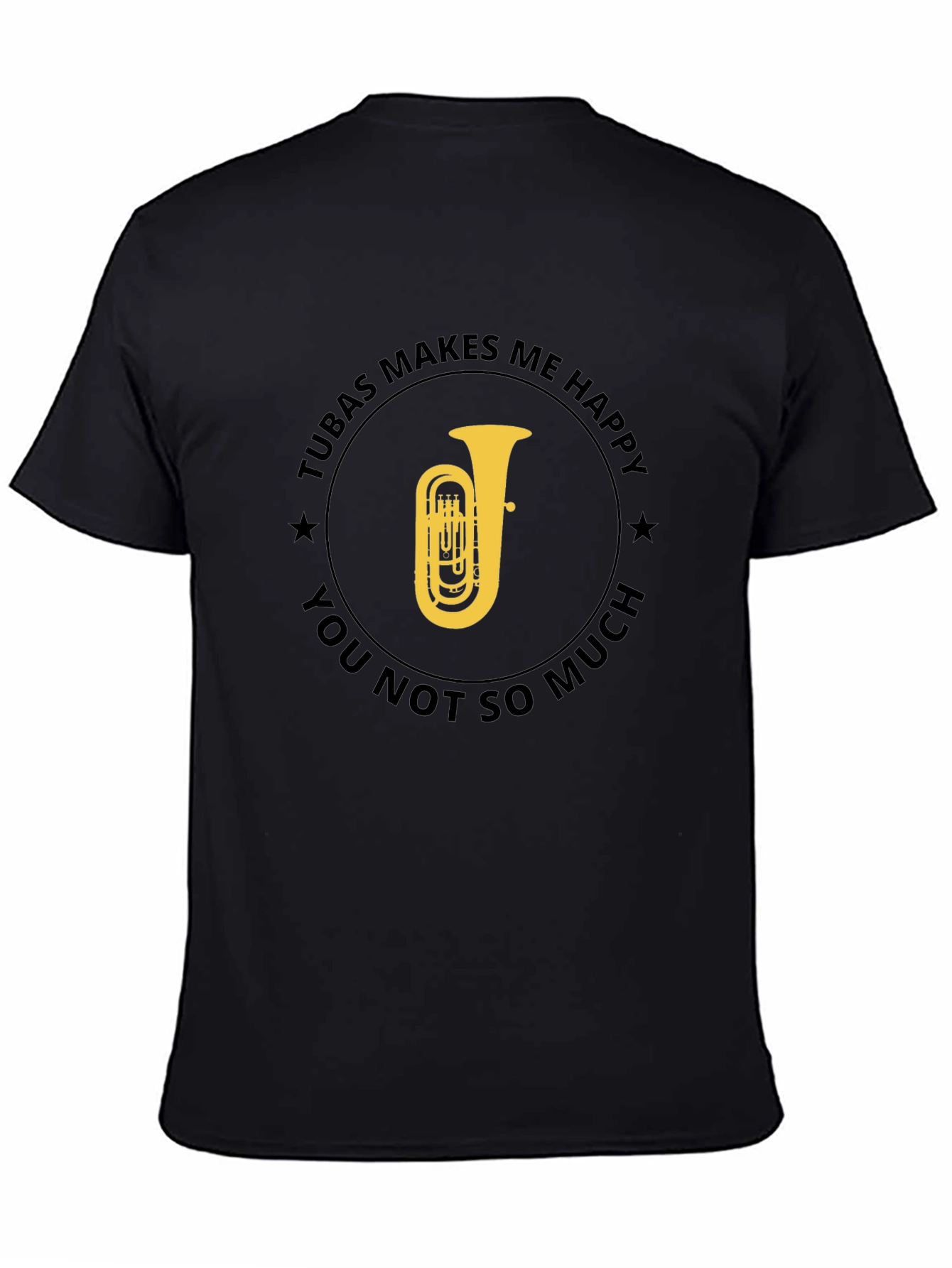 Tuba Makes Me Happy Graphic T-Shirt