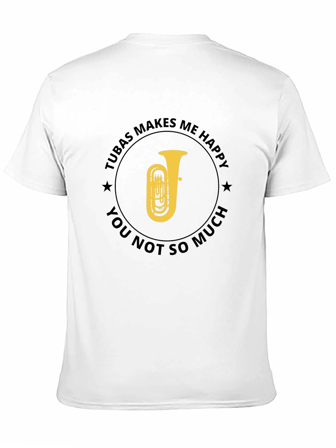 Tuba Makes Me Happy Graphic T-Shirt