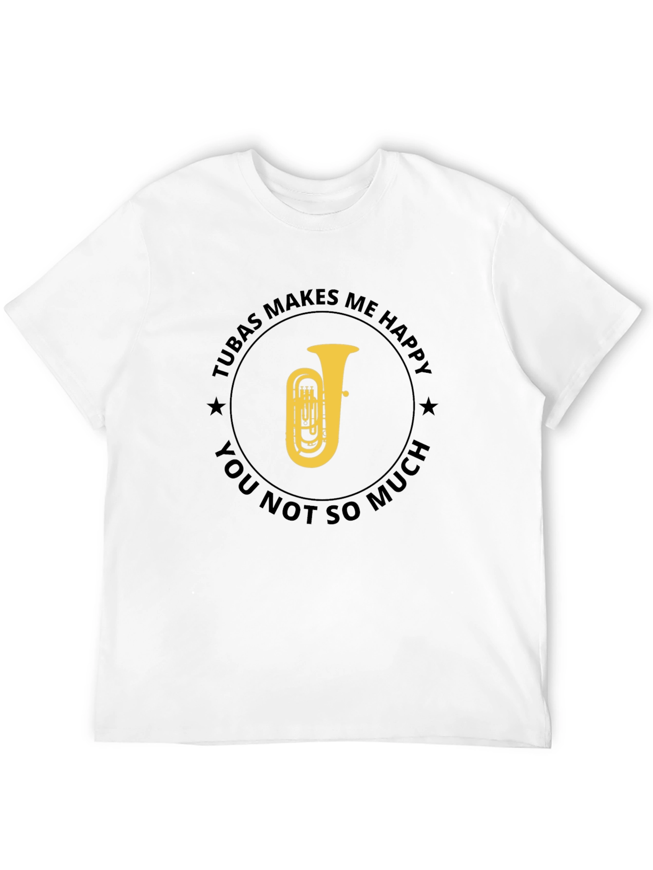 Tuba Makes Me Happy Graphic T-Shirt