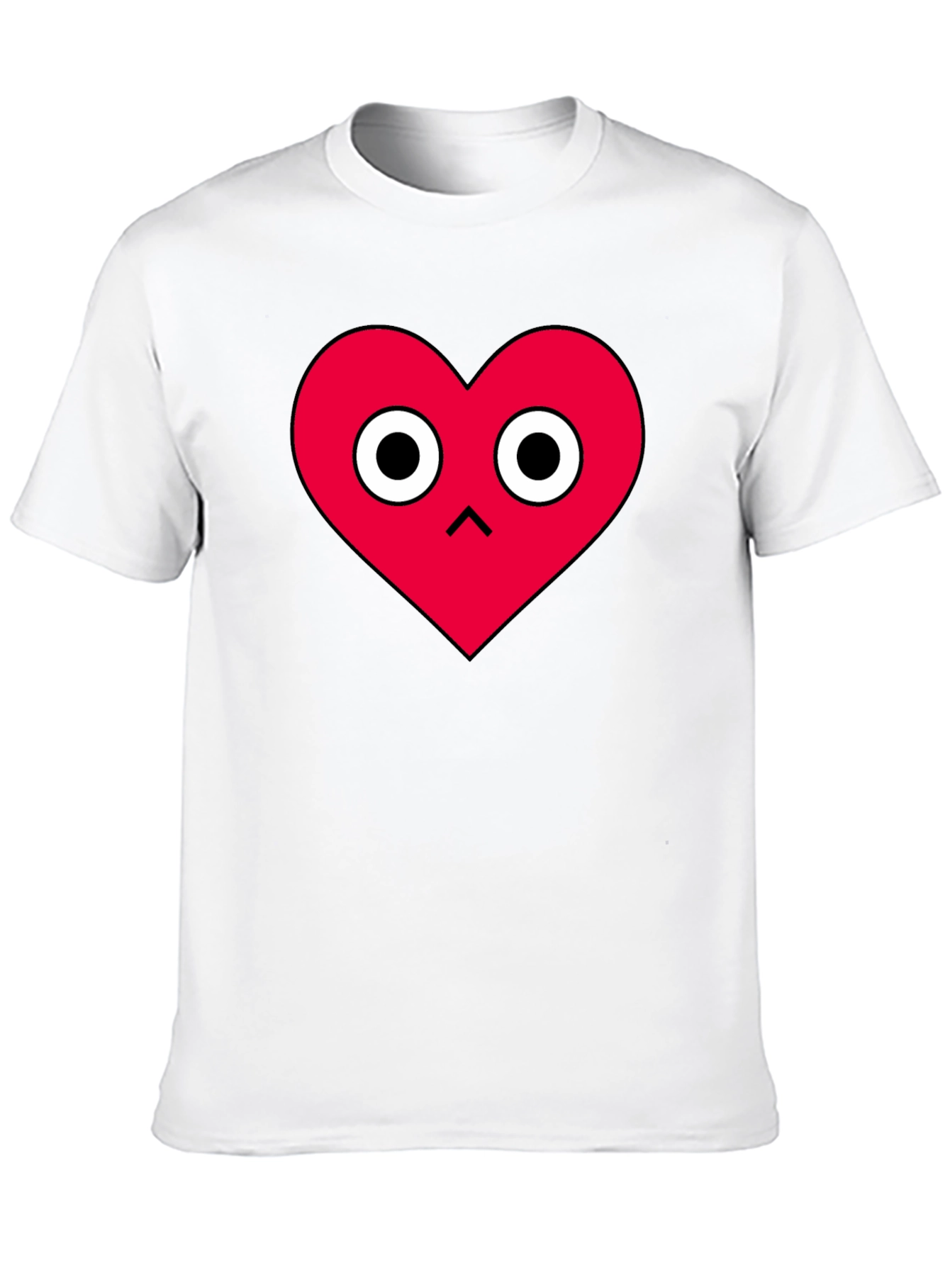 Playful Heart Graphic Tee - Soft Cotton