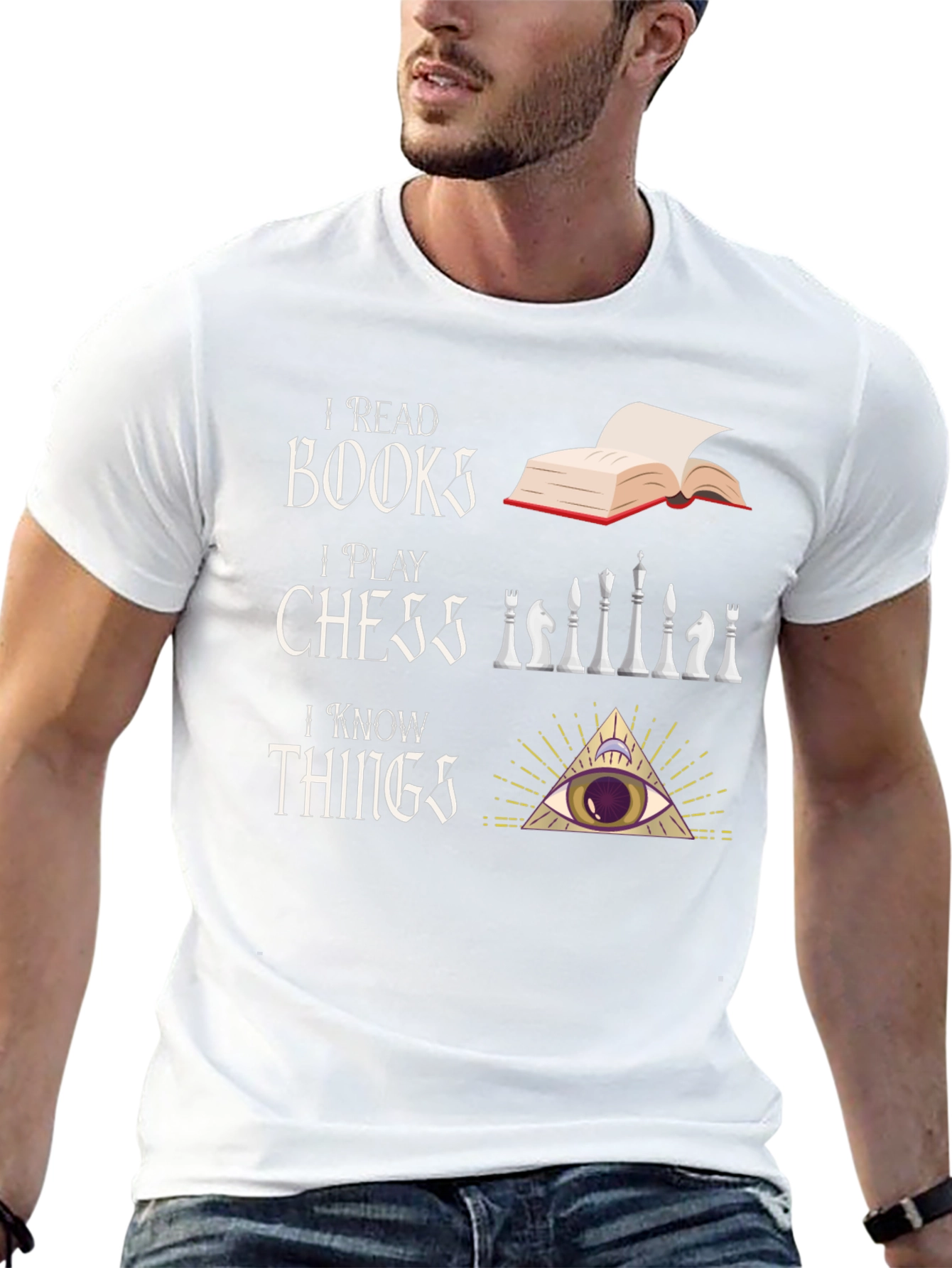 I Read Books I Play Chess T-Shirt