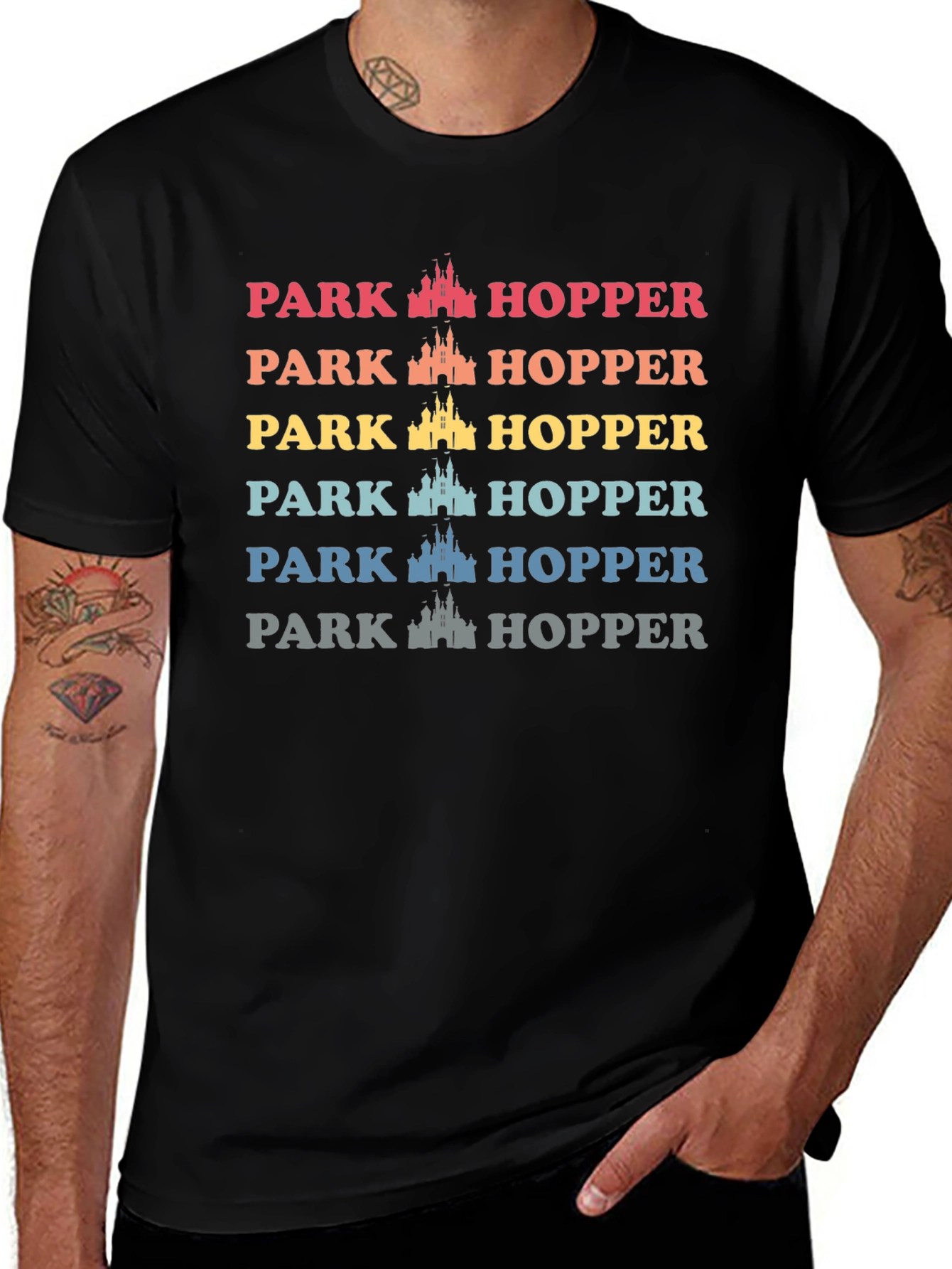 Park Hopper T-Shirt - Retro Castle Design
