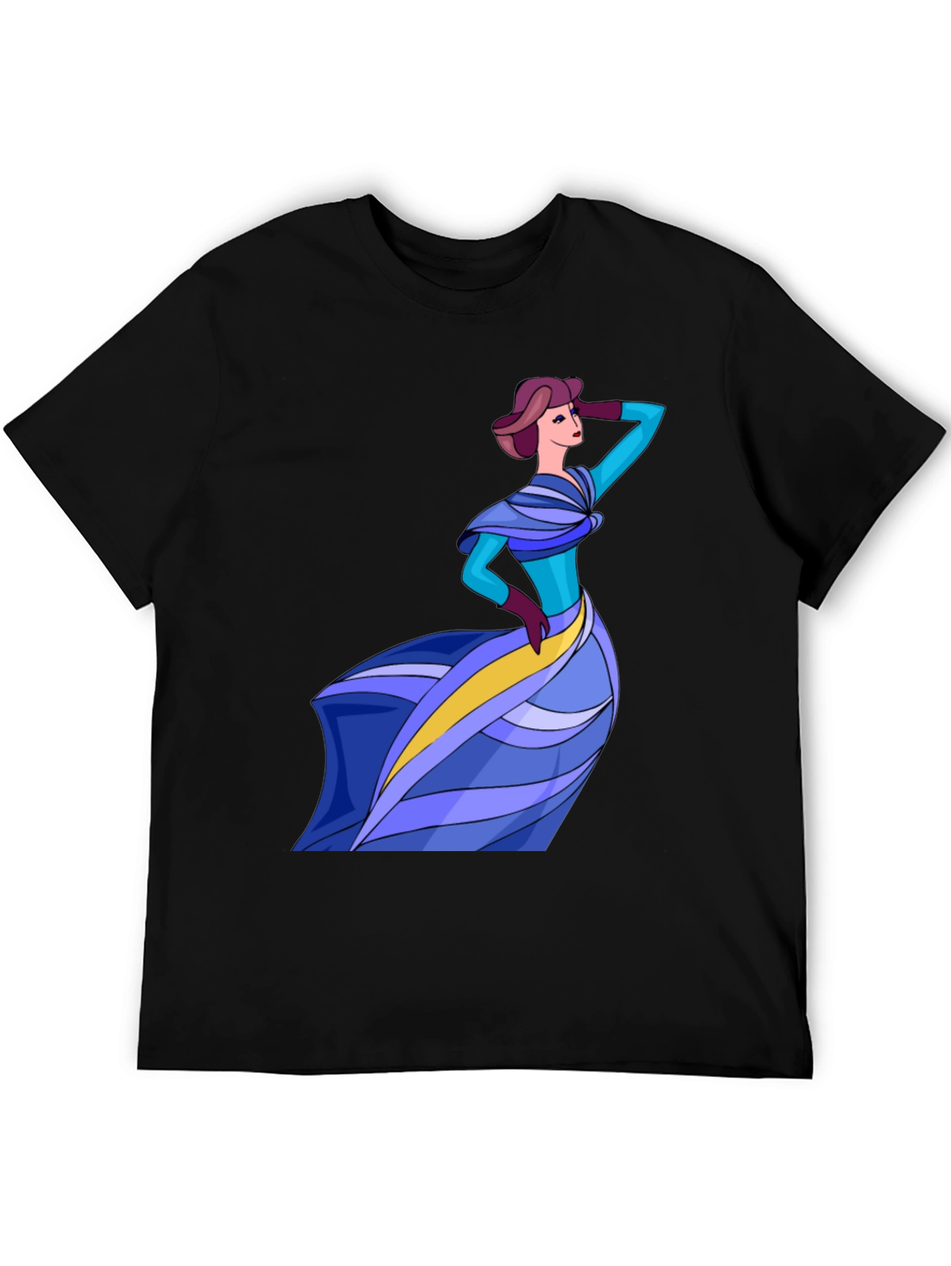 Stylish Lady Graphic Tee - Fashion Forward Design