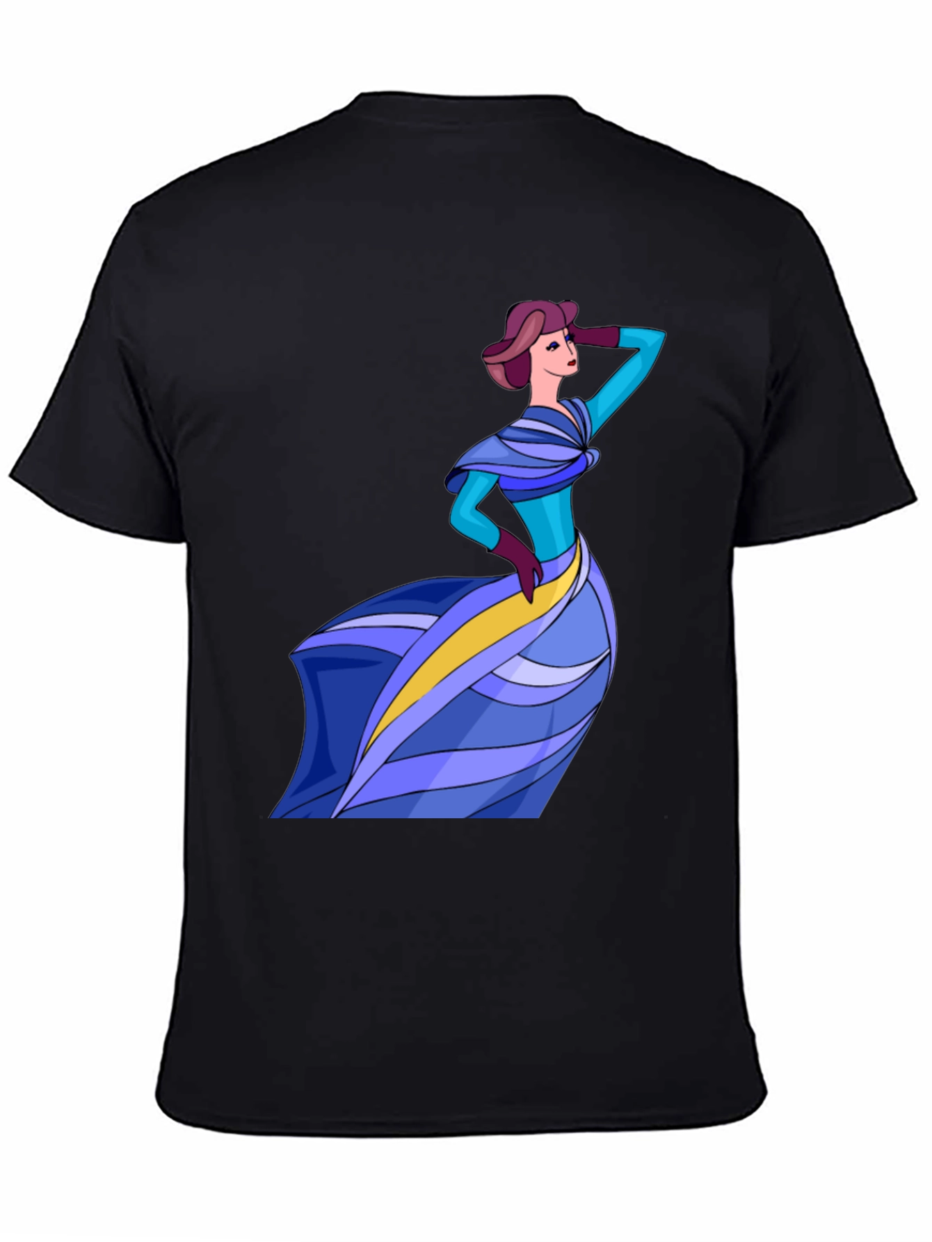Stylish Lady Graphic Tee - Fashion Forward Design