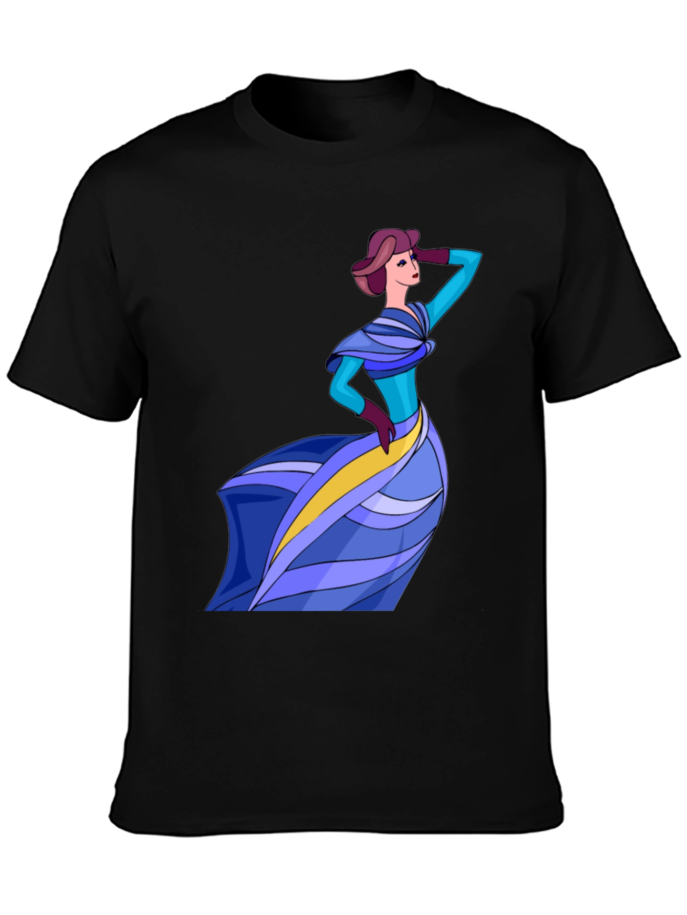 Stylish Lady Graphic Tee - Fashion Forward Design