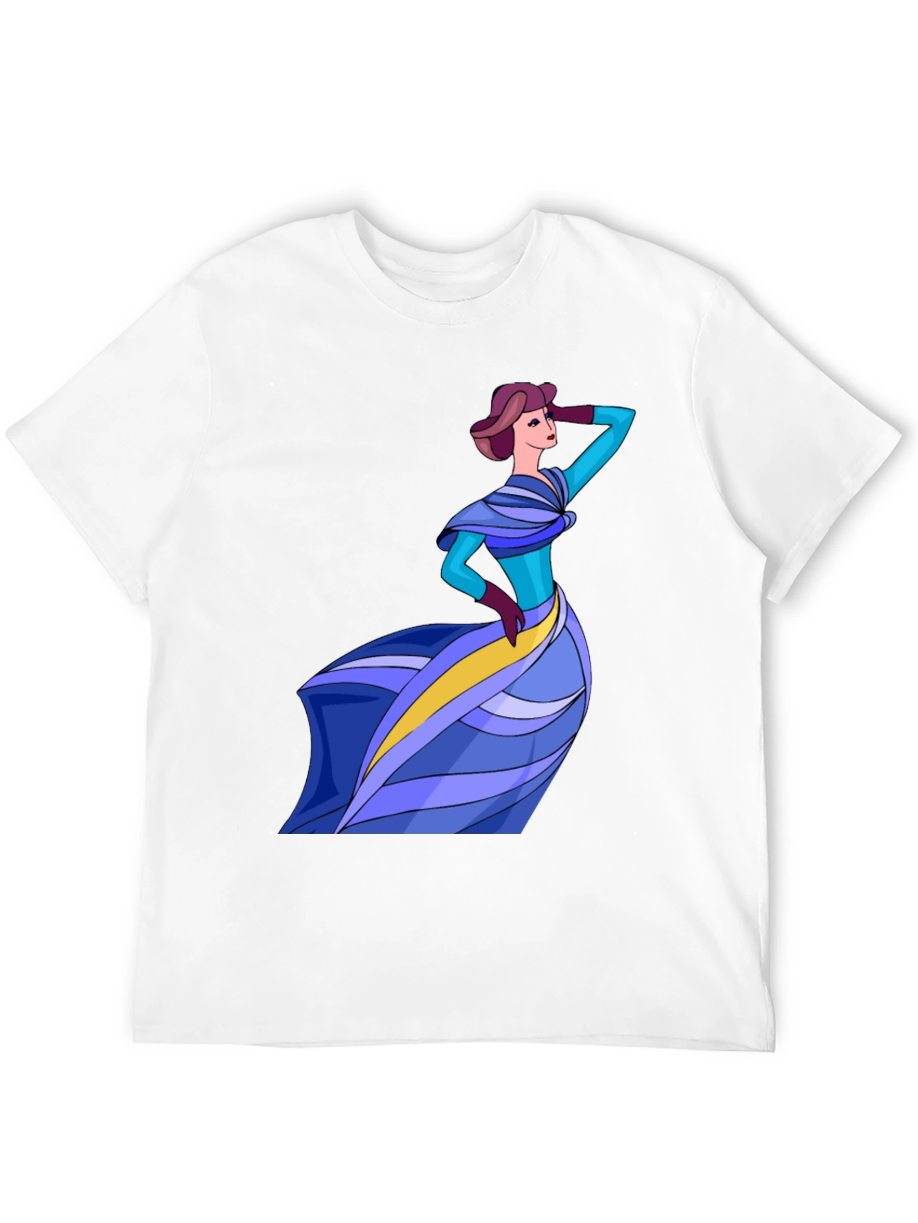 Stylish Lady Graphic Tee - Fashion Forward Design