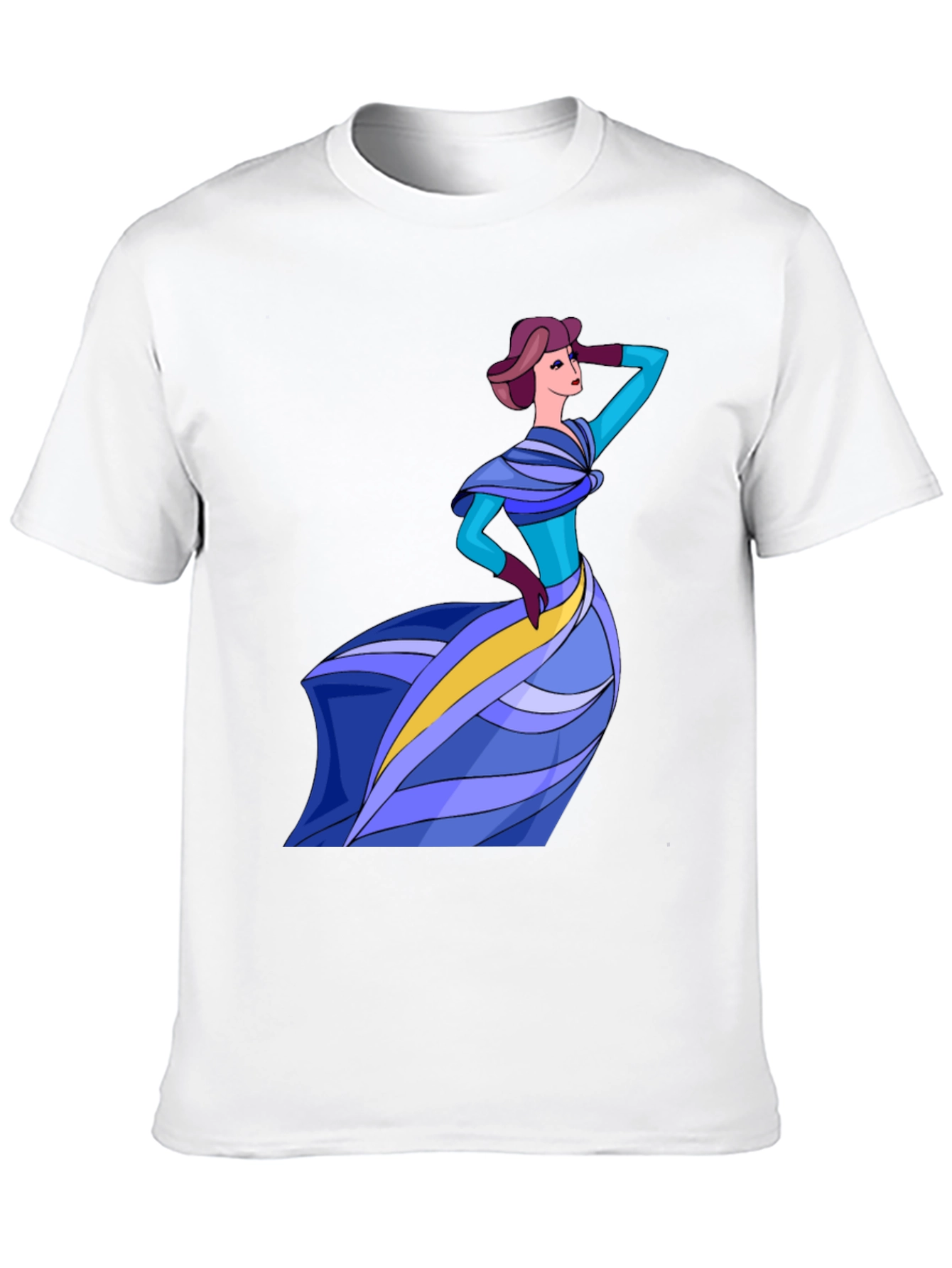 Stylish Lady Graphic Tee - Fashion Forward Design
