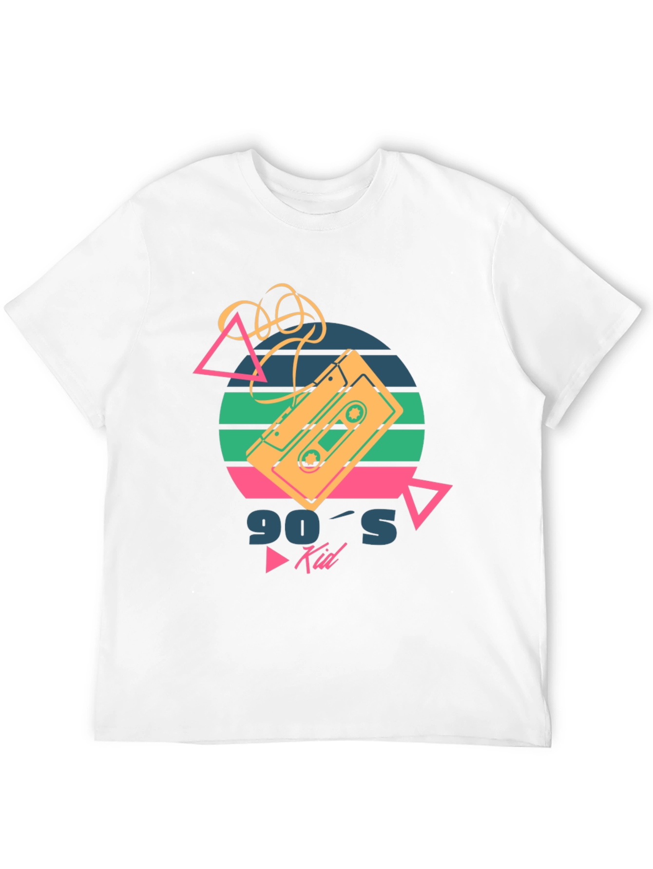 Retro 90s Kid Cassette Tape Graphic T-Shirt