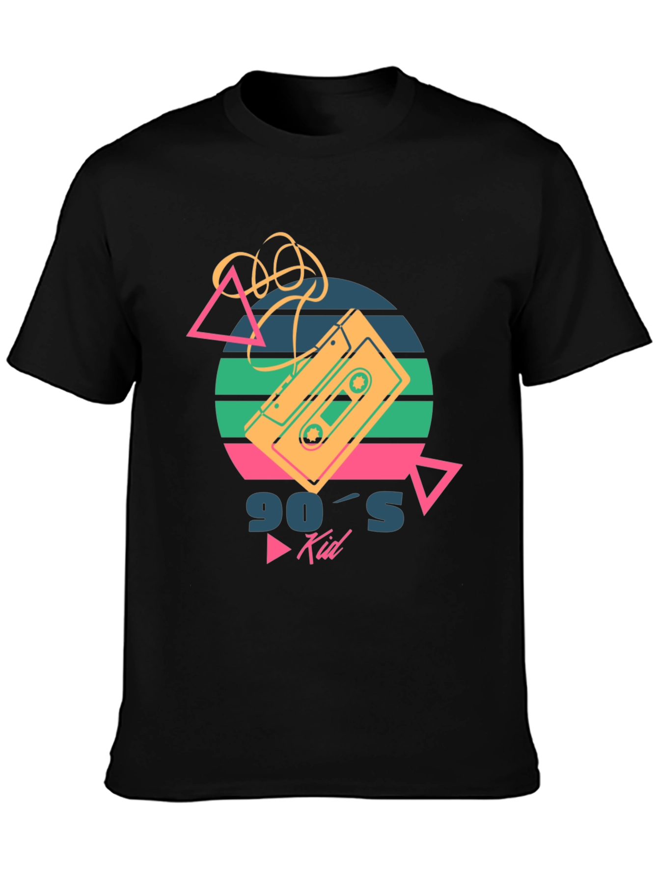 Retro 90s Kid Cassette Tape Graphic T-Shirt