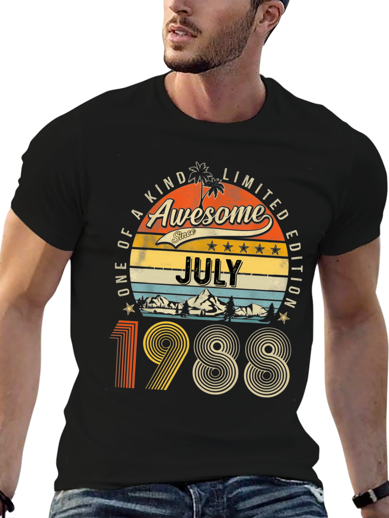 Awesome July 1988 Limited Edition Graphic T-Shirt