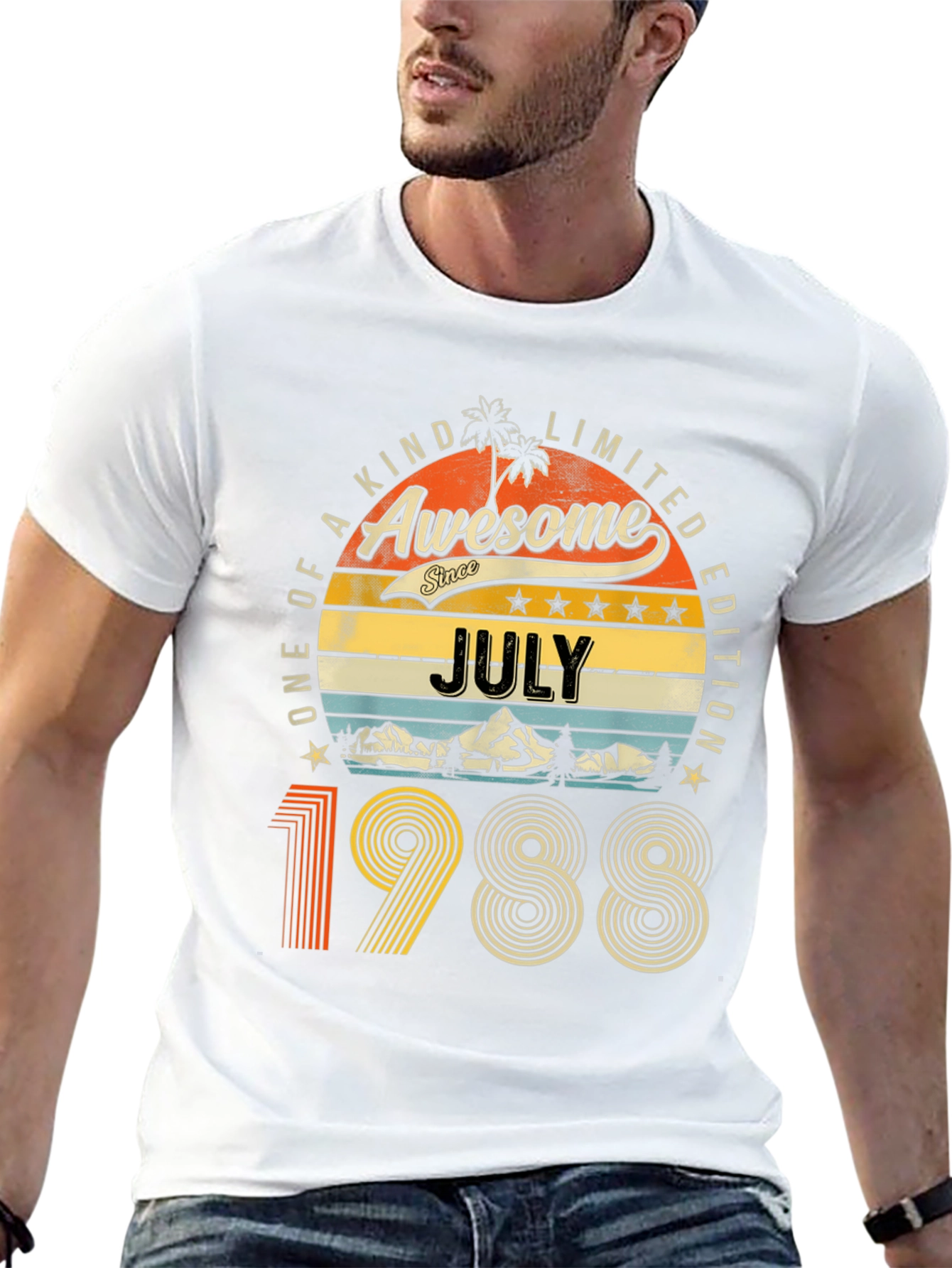 Awesome July 1988 Limited Edition Graphic T-Shirt
