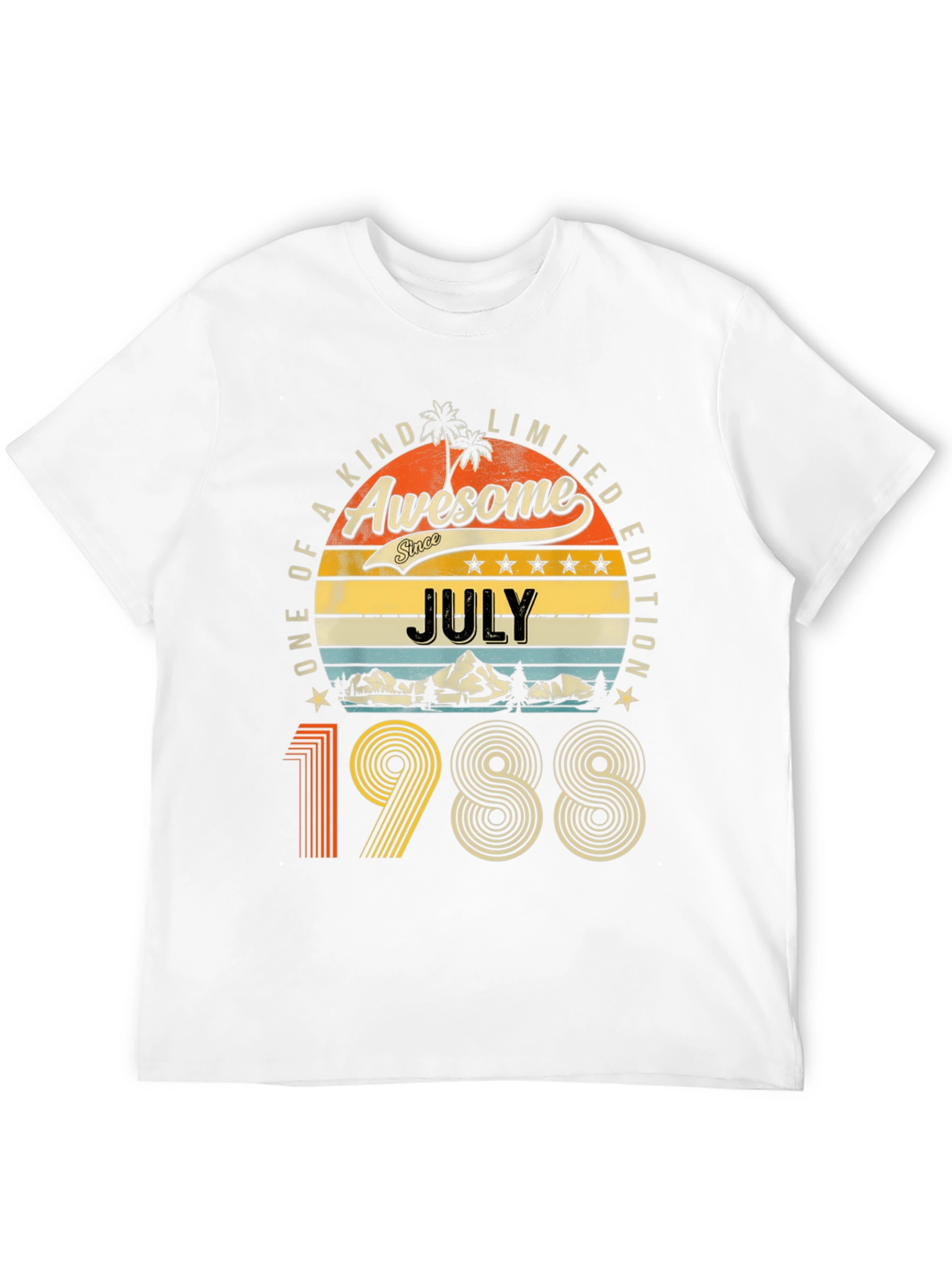 Awesome July 1988 Limited Edition Graphic T-Shirt