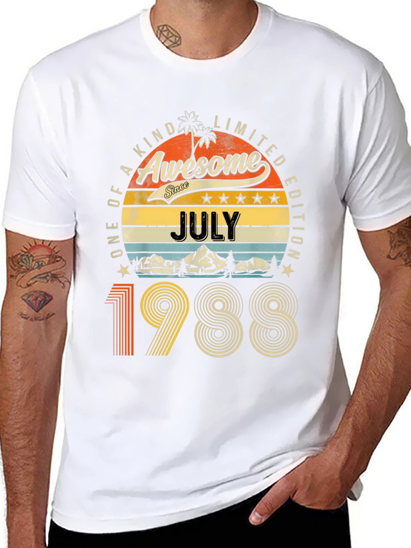 Awesome July 1988 Limited Edition Graphic T-Shirt