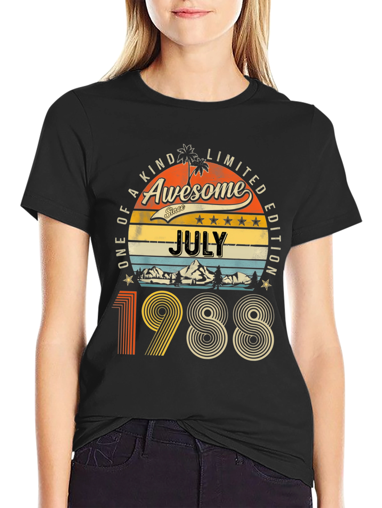 Awesome July 1988 Limited Edition Graphic T-Shirt