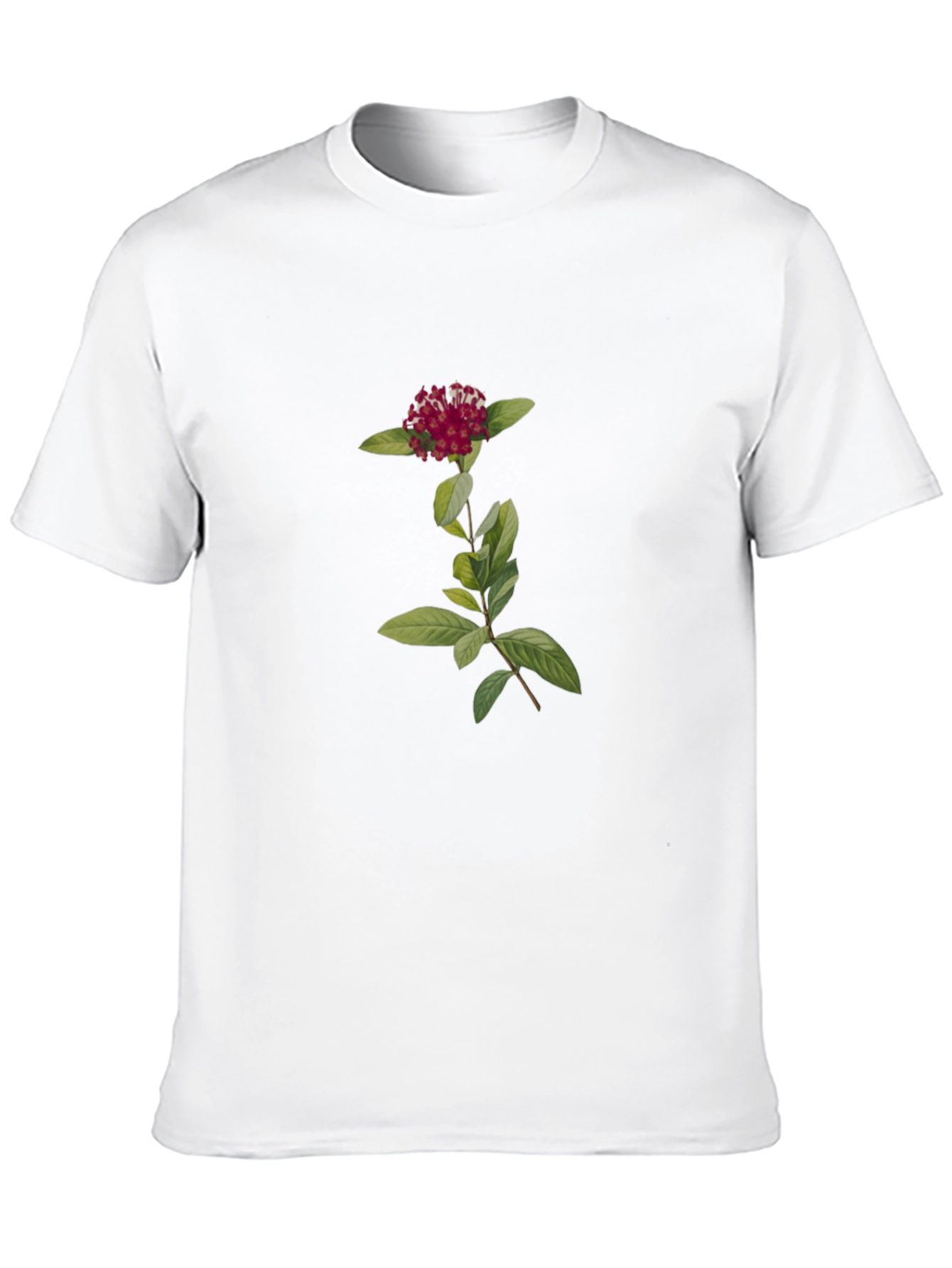Botanical Black Tee - Flower Graphic