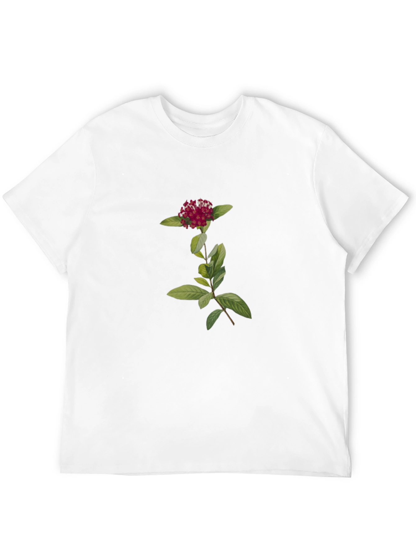Botanical Black Tee - Flower Graphic