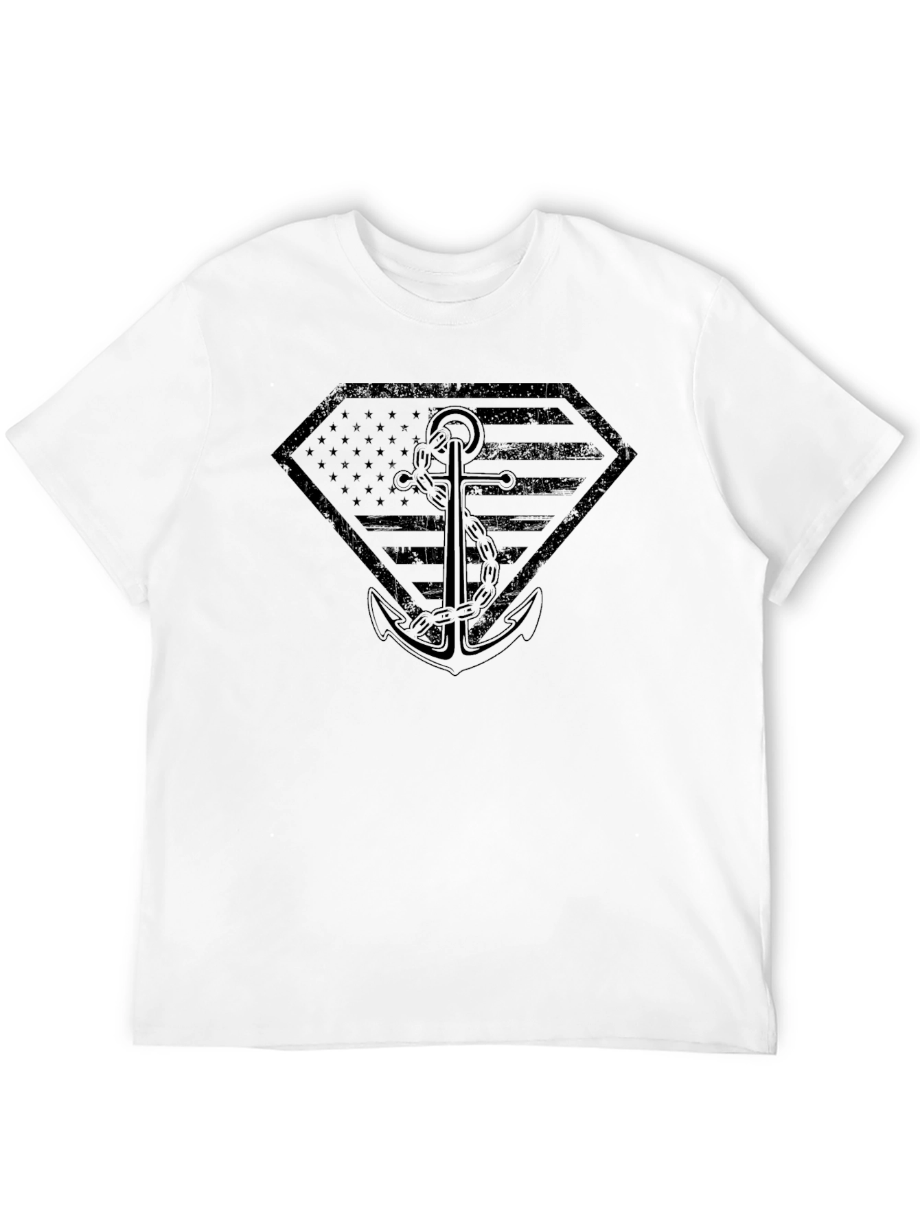 Patriotic Anchor Graphic T-Shirt