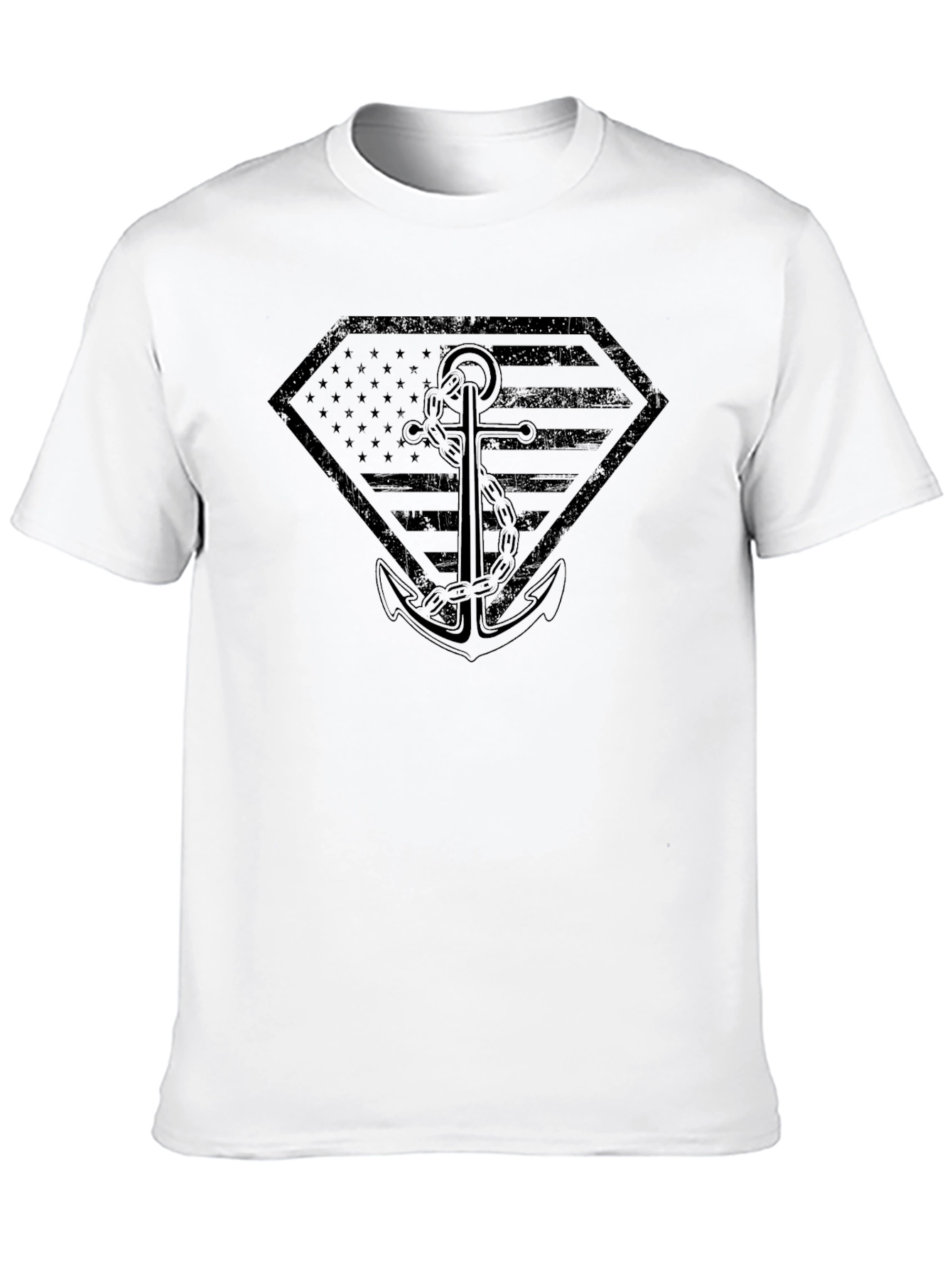 Patriotic Anchor Graphic T-Shirt