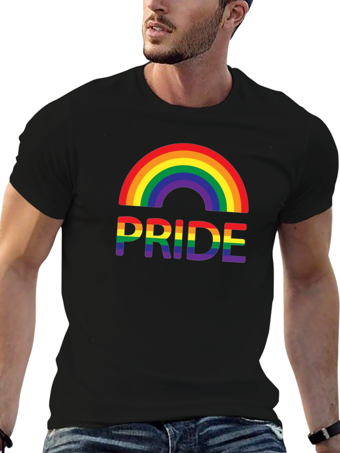 Rainbow Pride T-Shirt - Black