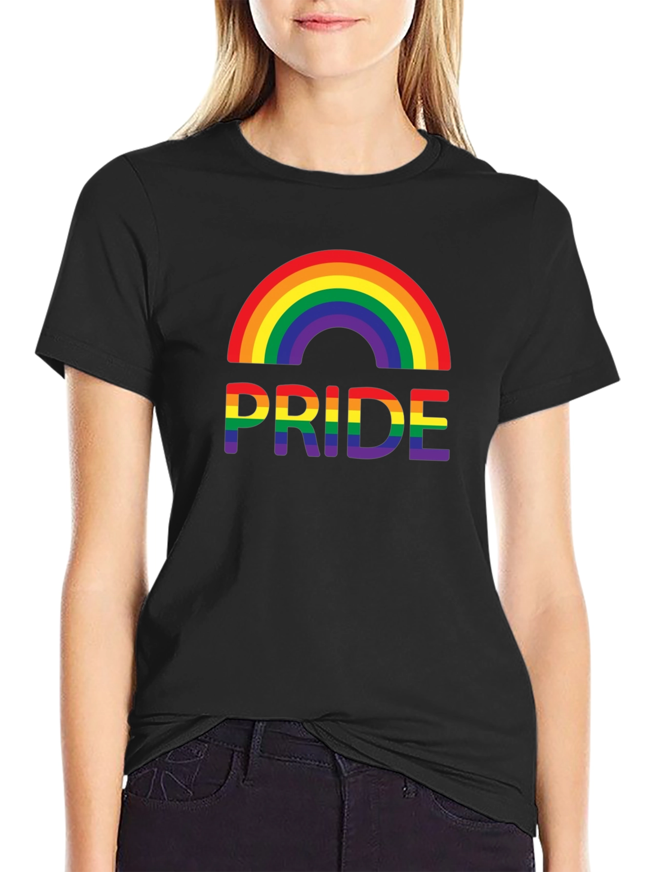 Rainbow Pride T-Shirt - Black