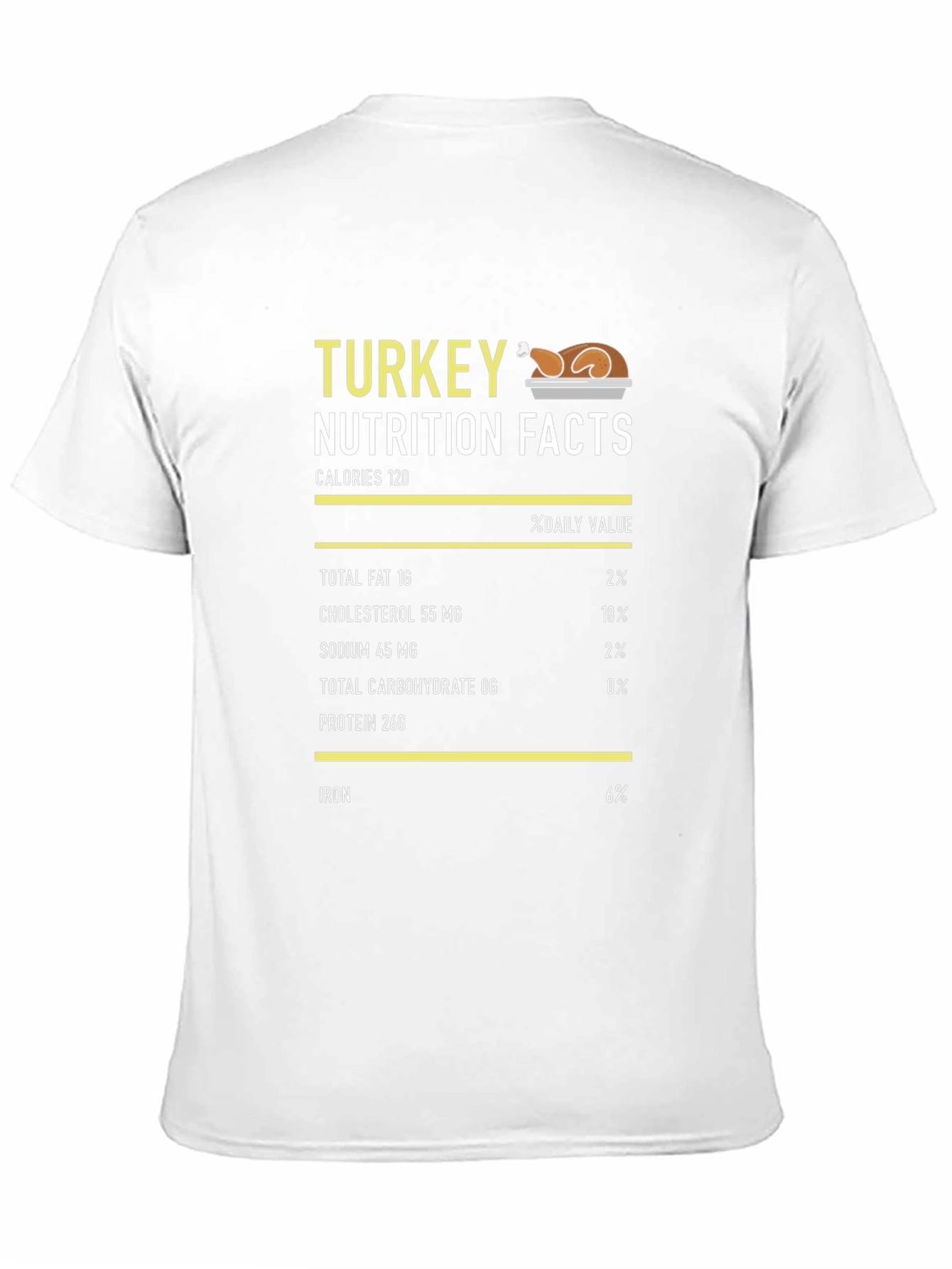 Turkey Nutrition Facts T-Shirt - Funny Thanksgiving Tee