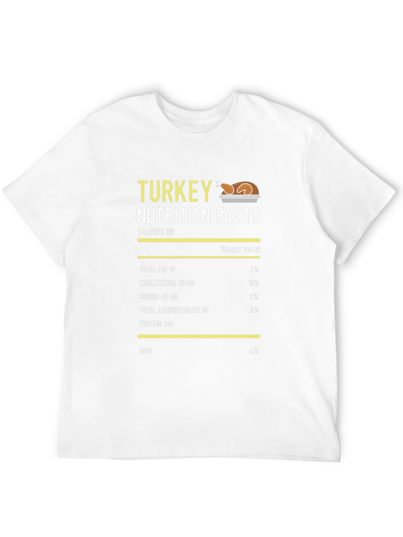 Turkey Nutrition Facts T-Shirt - Funny Thanksgiving Tee
