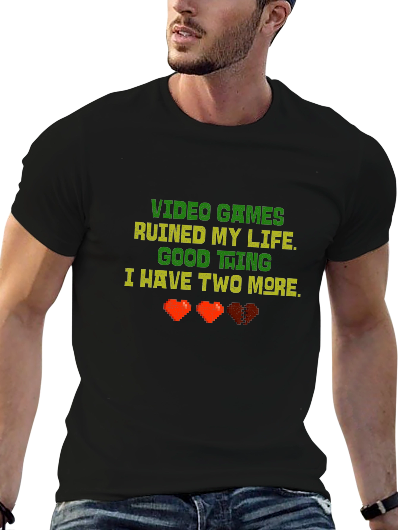 Video Games Ruined My Life Funny Gamer T-Shirt