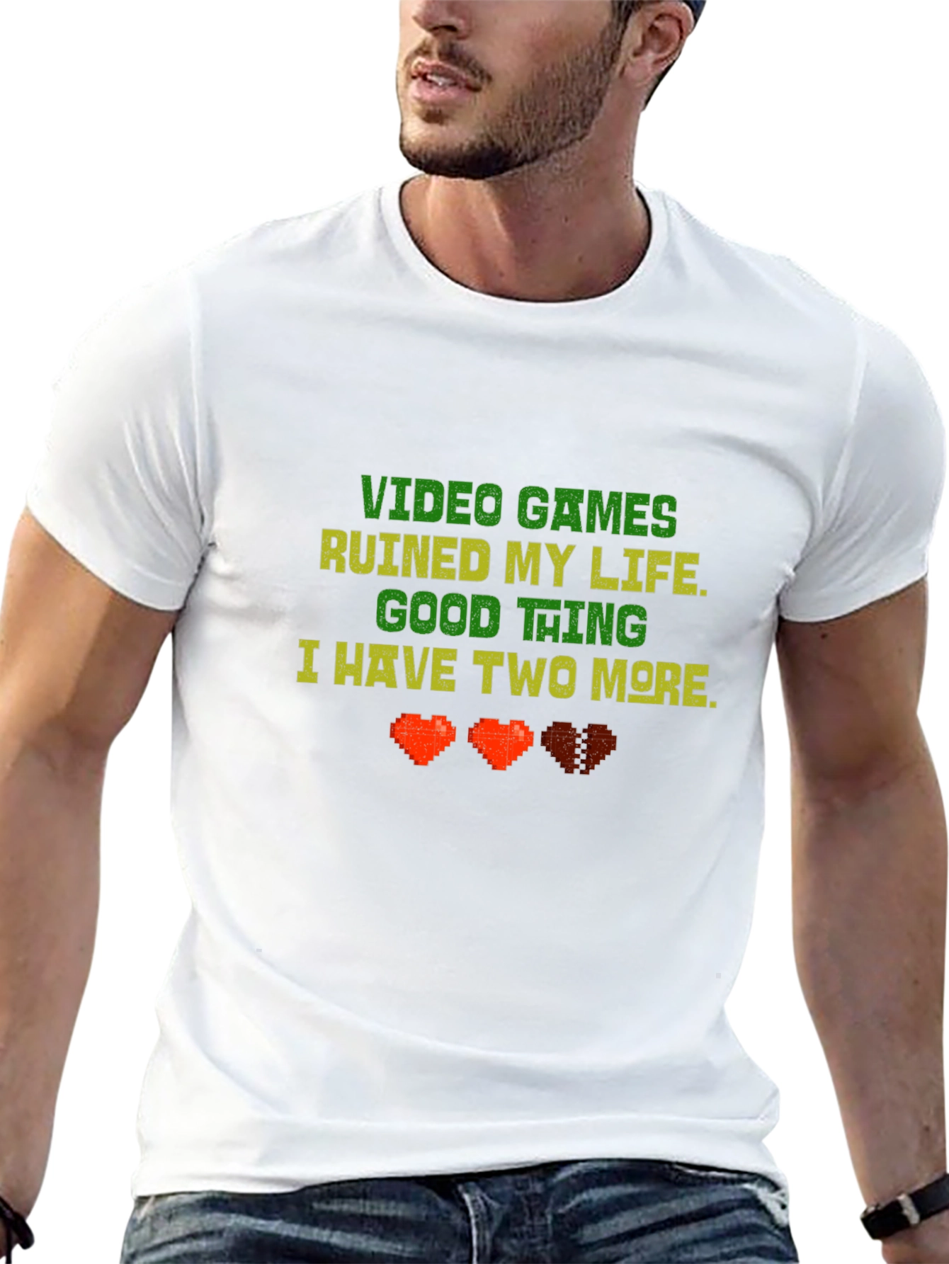 Video Games Ruined My Life Funny Gamer T-Shirt