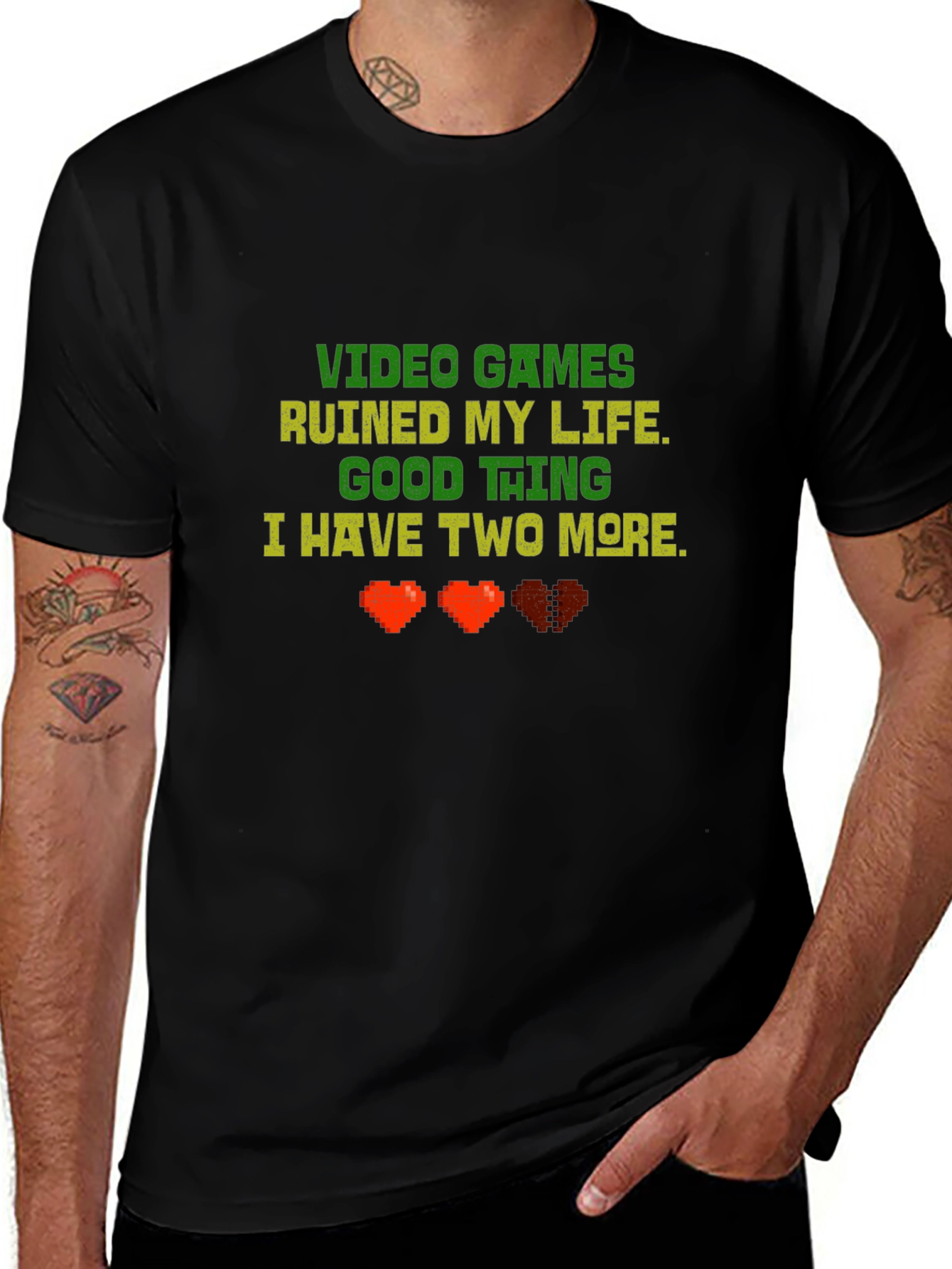Video Games Ruined My Life Funny Gamer T-Shirt