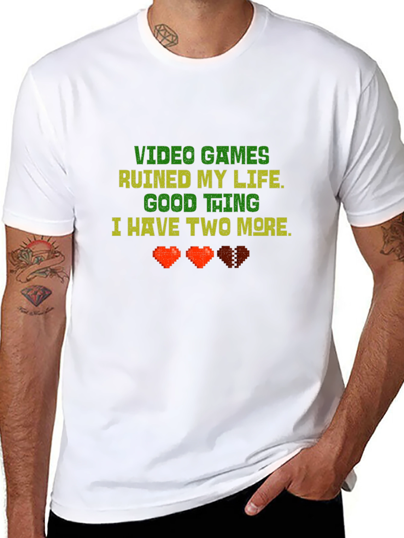 Video Games Ruined My Life Funny Gamer T-Shirt