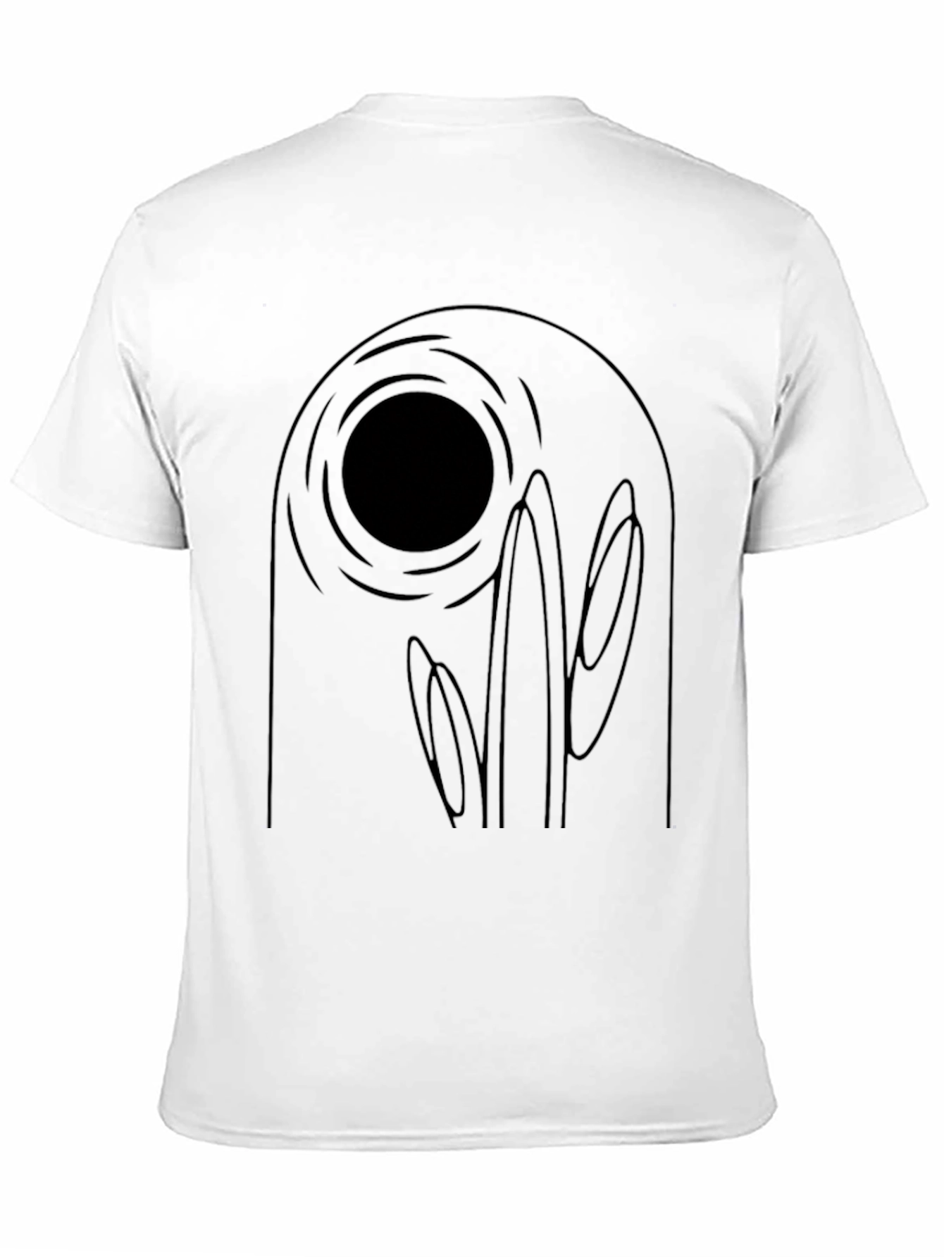 Abstract Black Graphic Tee - Unique Design