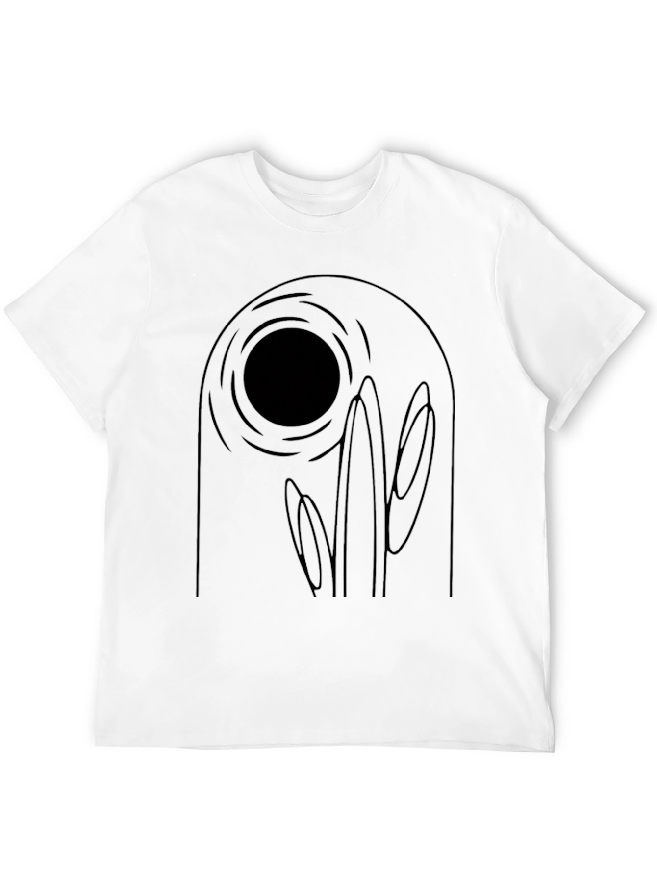 Abstract Black Graphic Tee - Unique Design