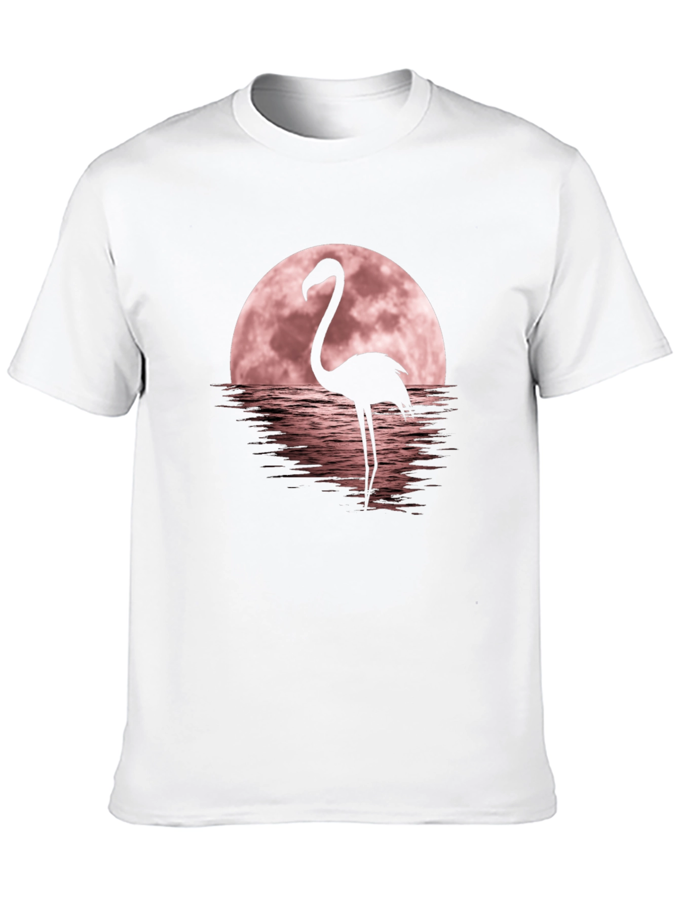 Flamingo Moon Graphic Tee - Black