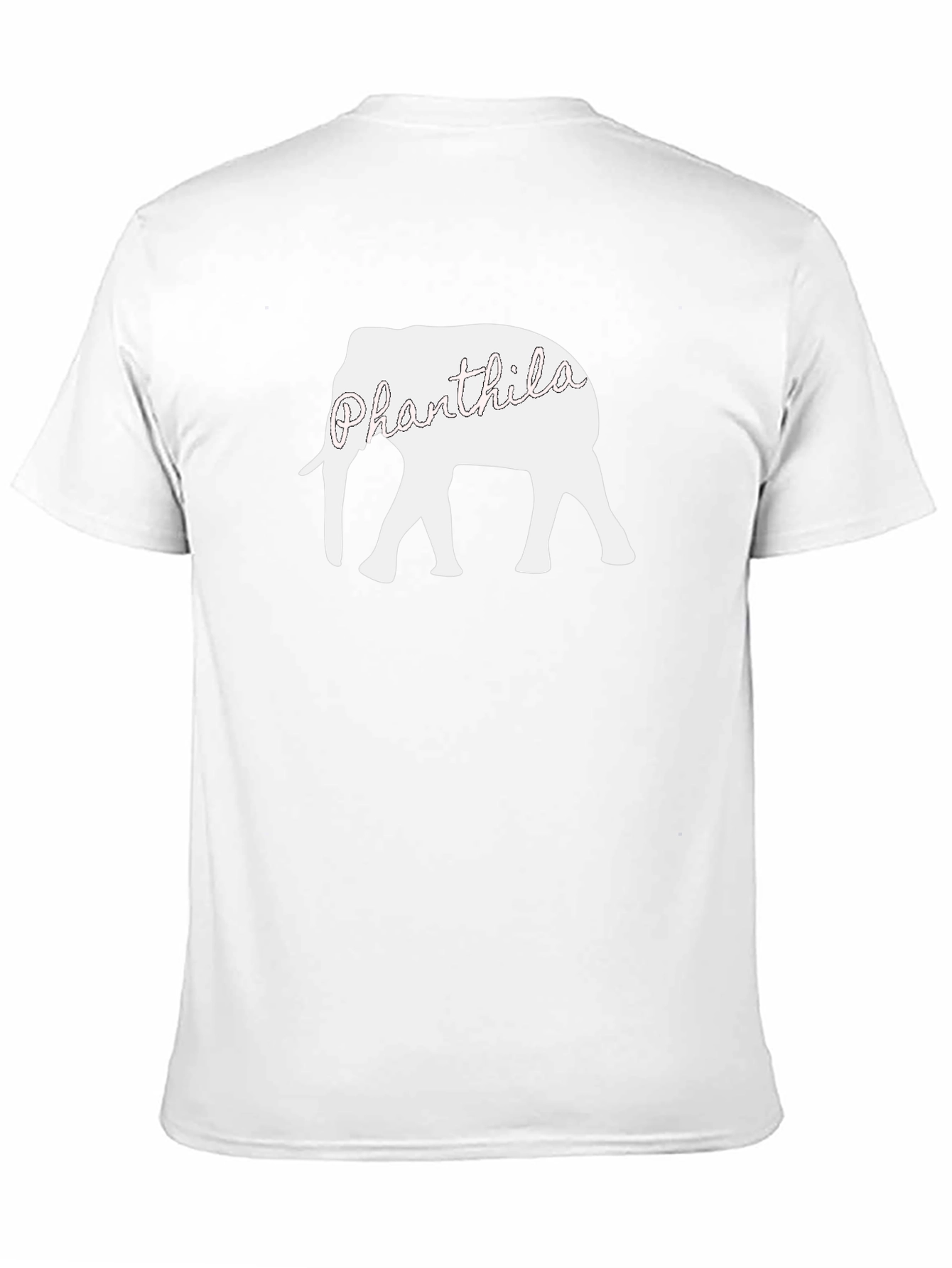 Phanthila Elephant Graphic Black Tee