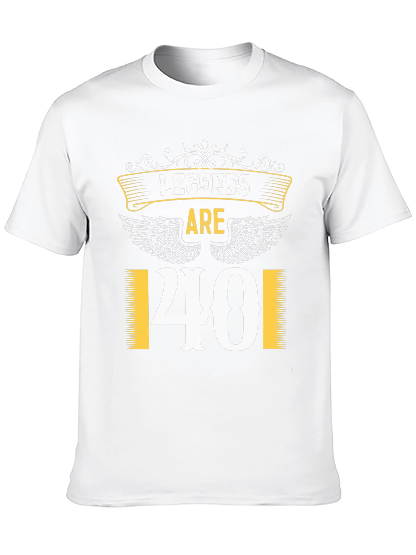 Legends Are 40 Black T-Shirt