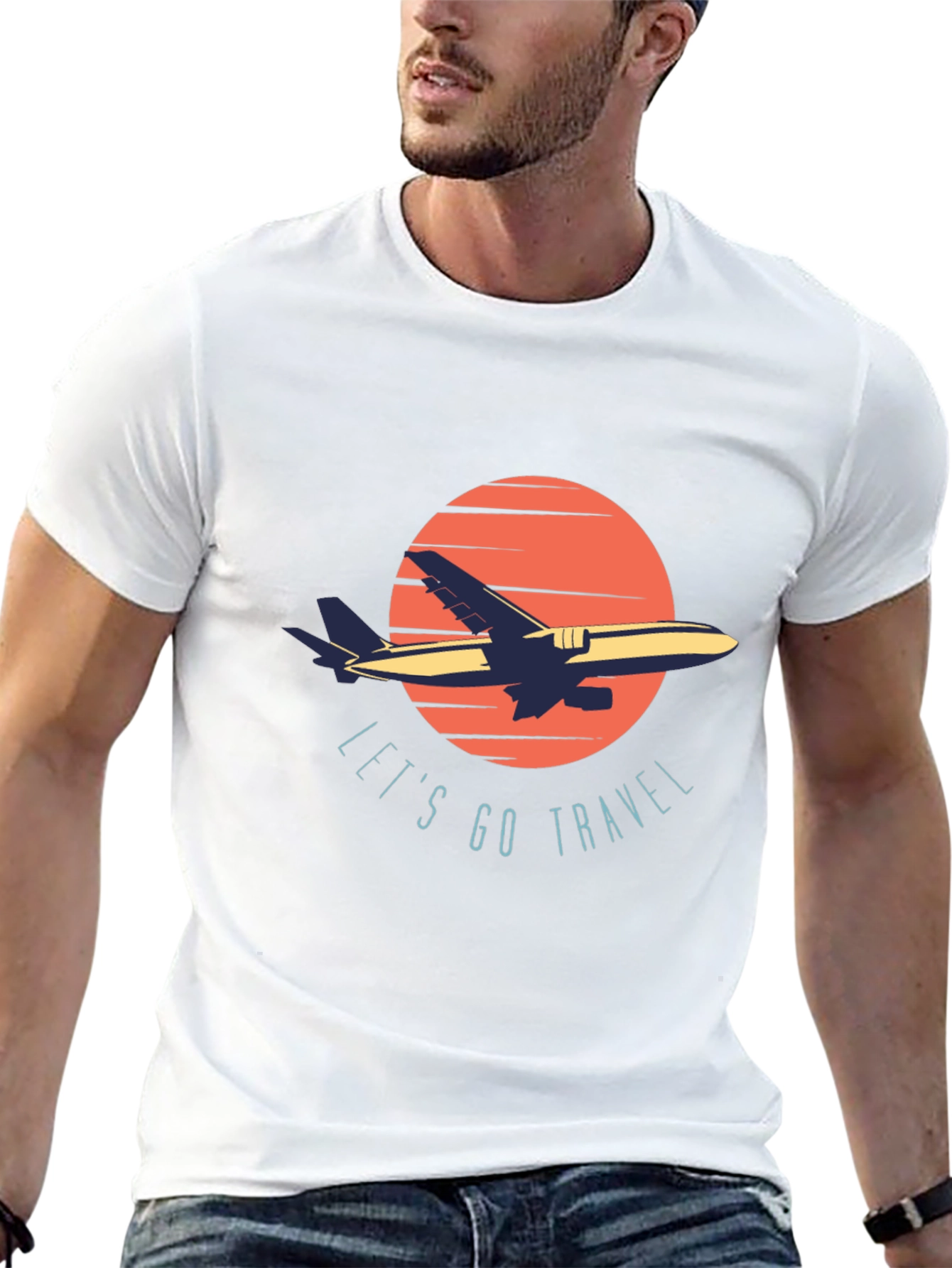 Lets Go Travel Graphic T-Shirt