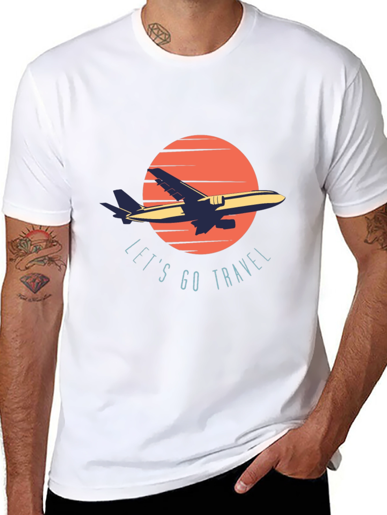 Lets Go Travel Graphic T-Shirt