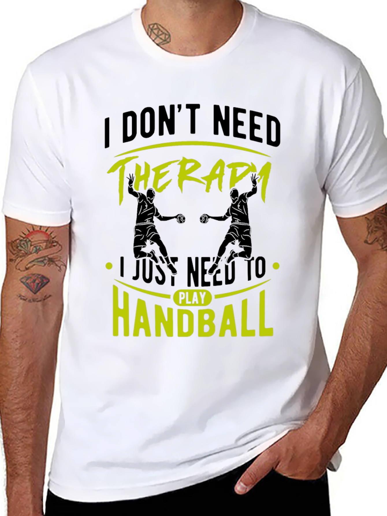 Handball Therapy Black T-Shirt