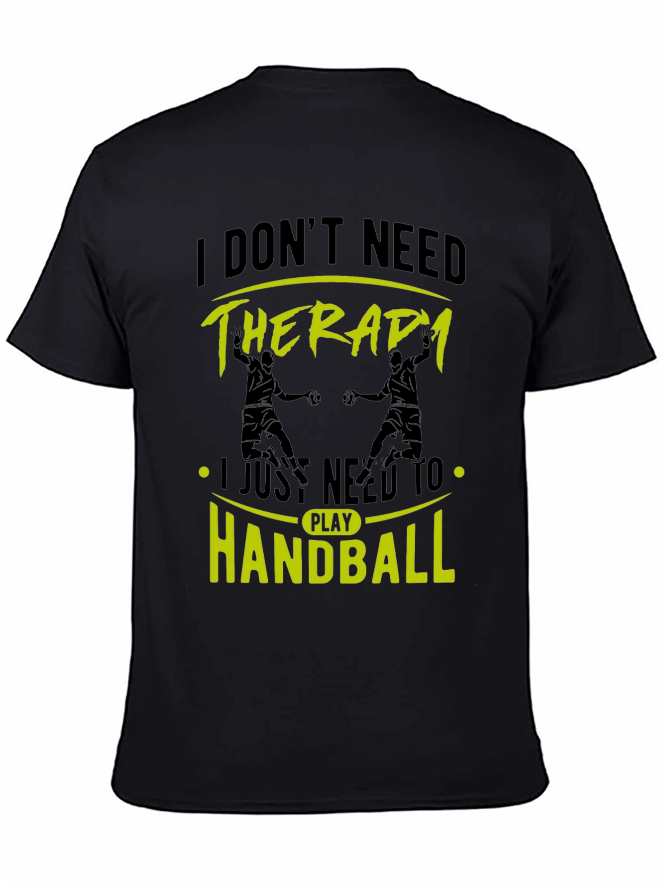 Handball Therapy Black T-Shirt