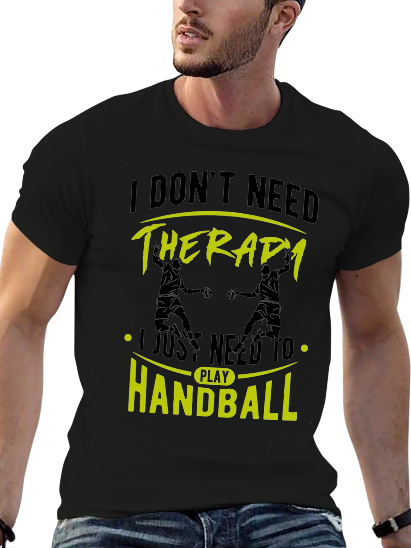 Handball Therapy Black T-Shirt