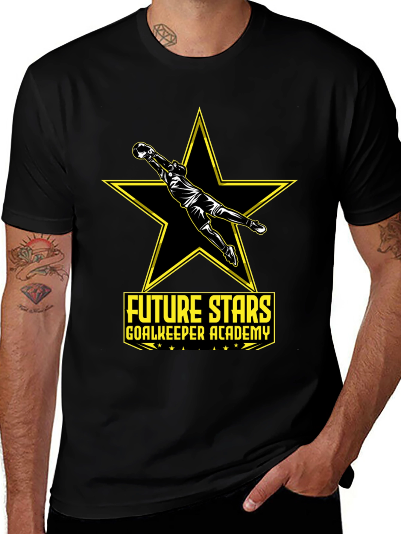 Future Stars Goalkeeper Academy Black T-Shirt