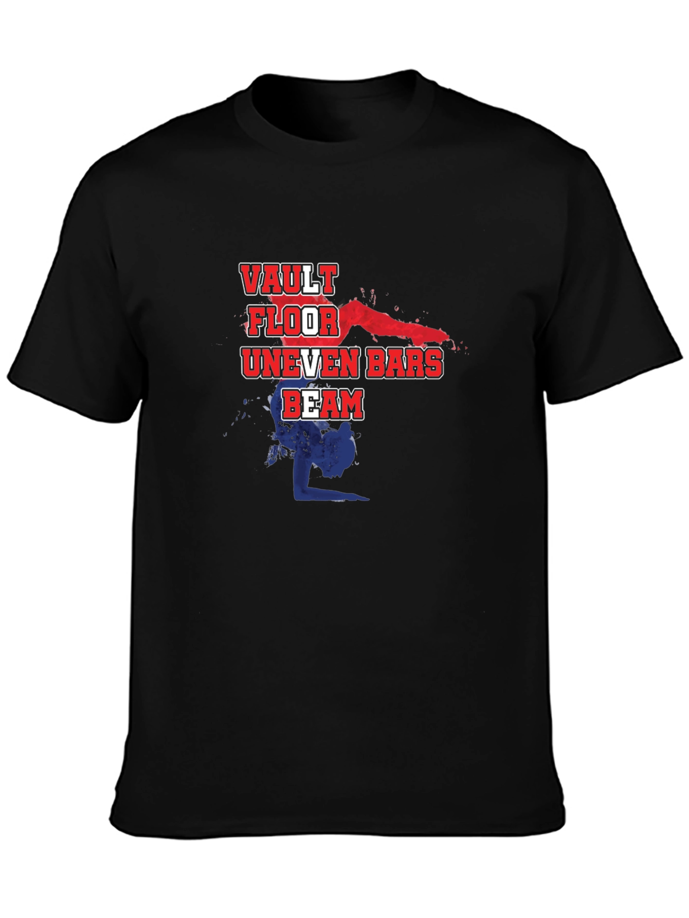 Gymnastics Events Black T-Shirt