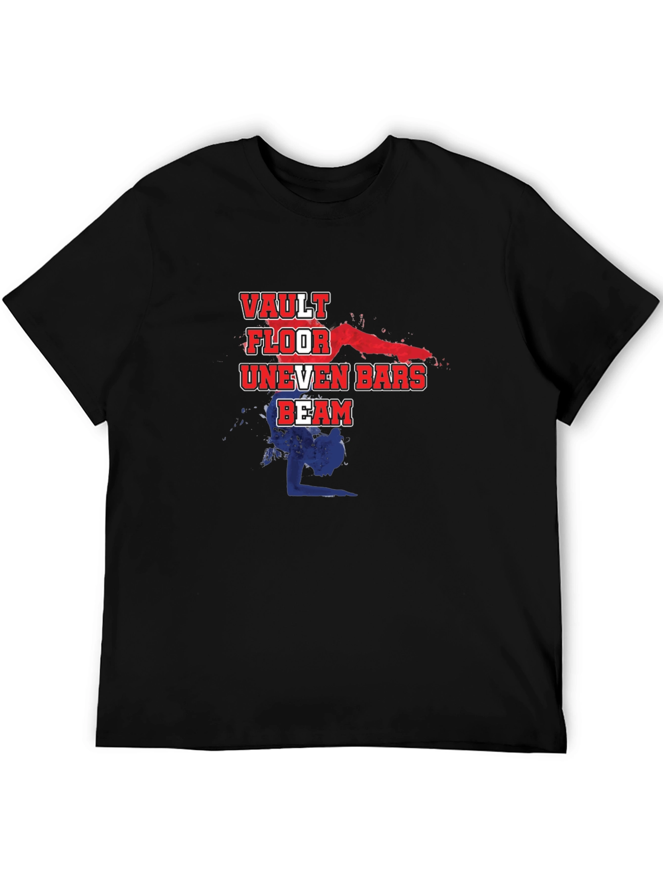 Gymnastics Events Black T-Shirt