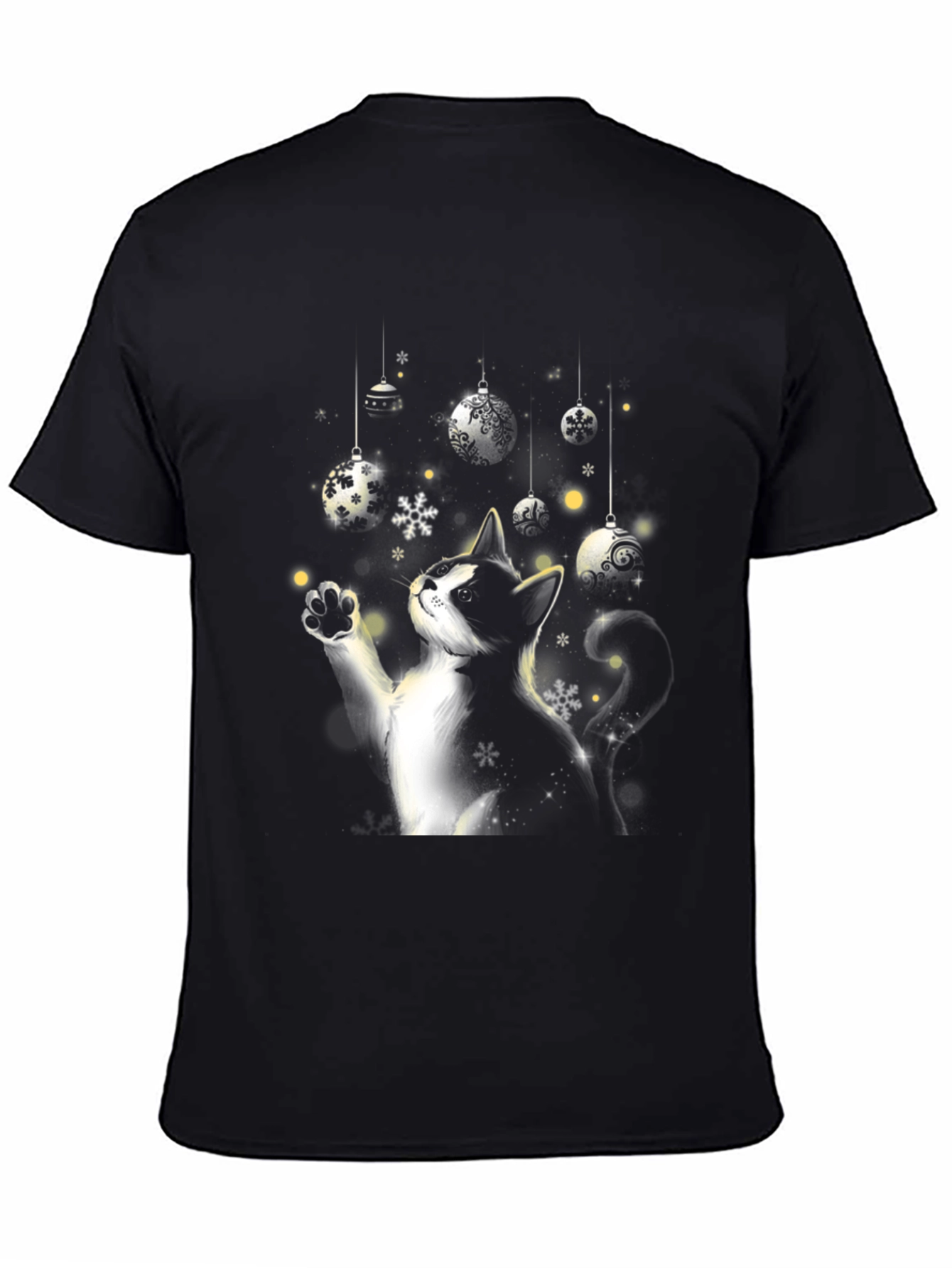 Festive Cat Christmas Ornament T-Shirt
