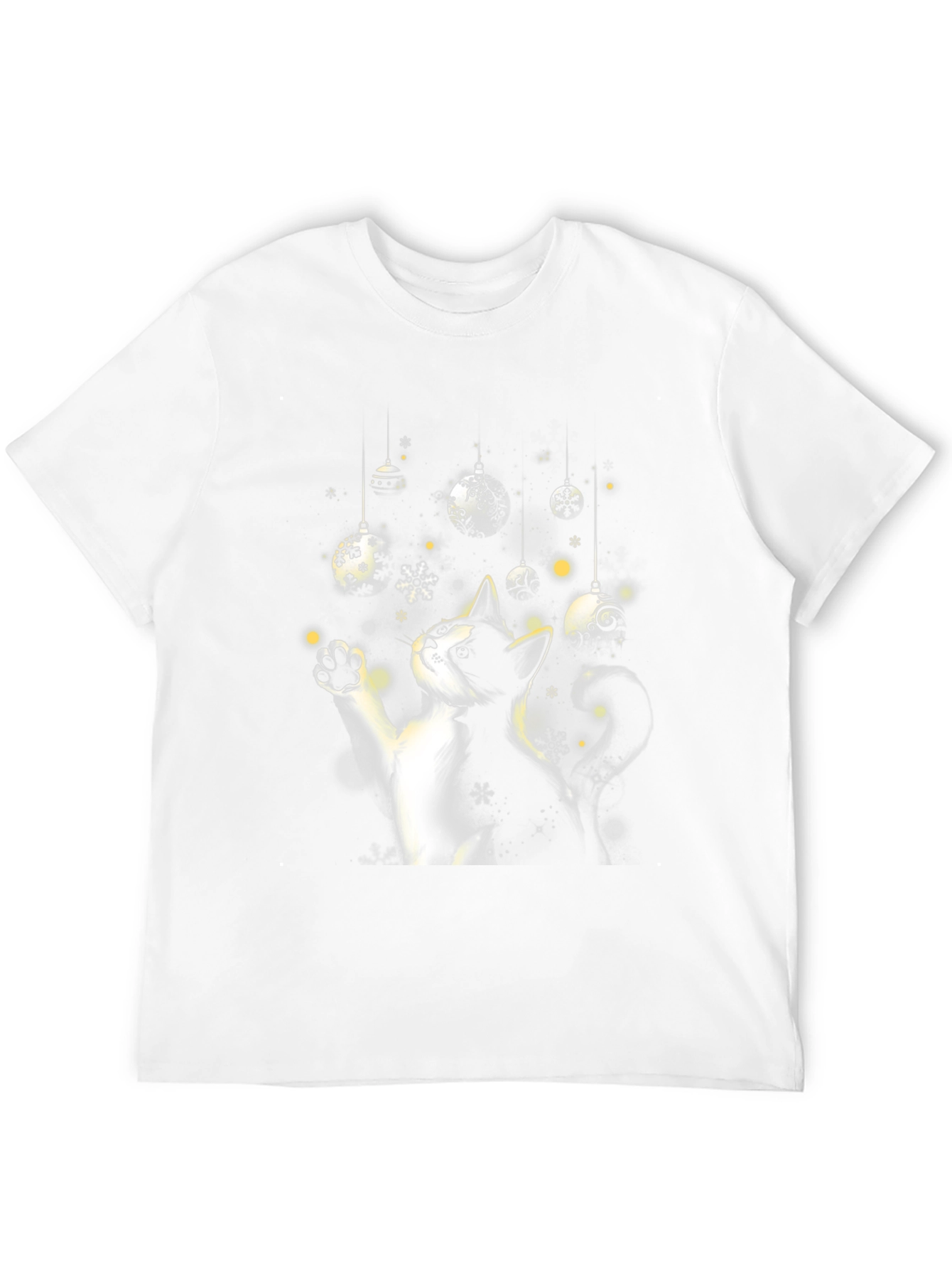 Festive Cat Christmas Ornament T-Shirt