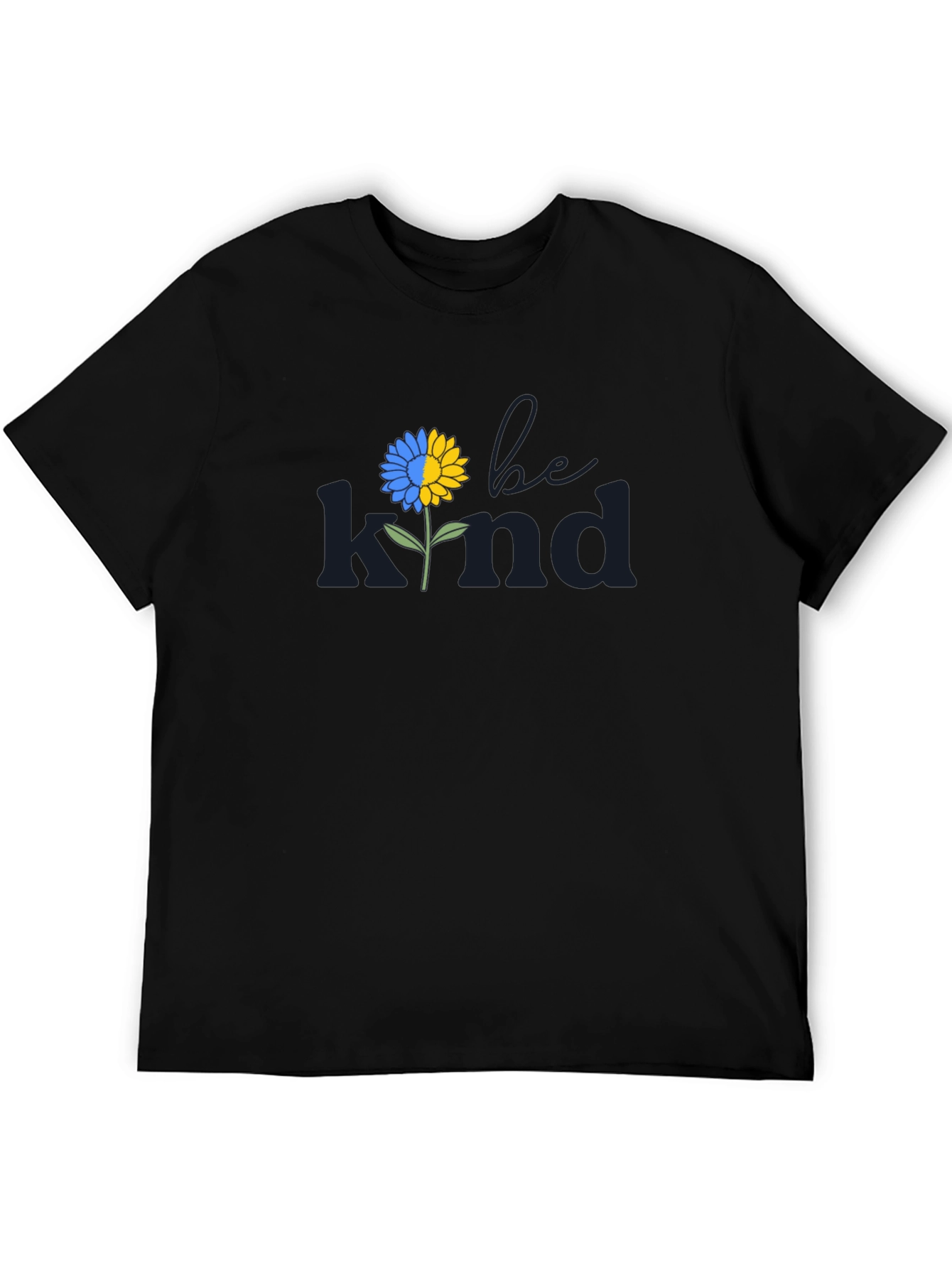 Be Kind Ukraine Flag Flower T-Shirt