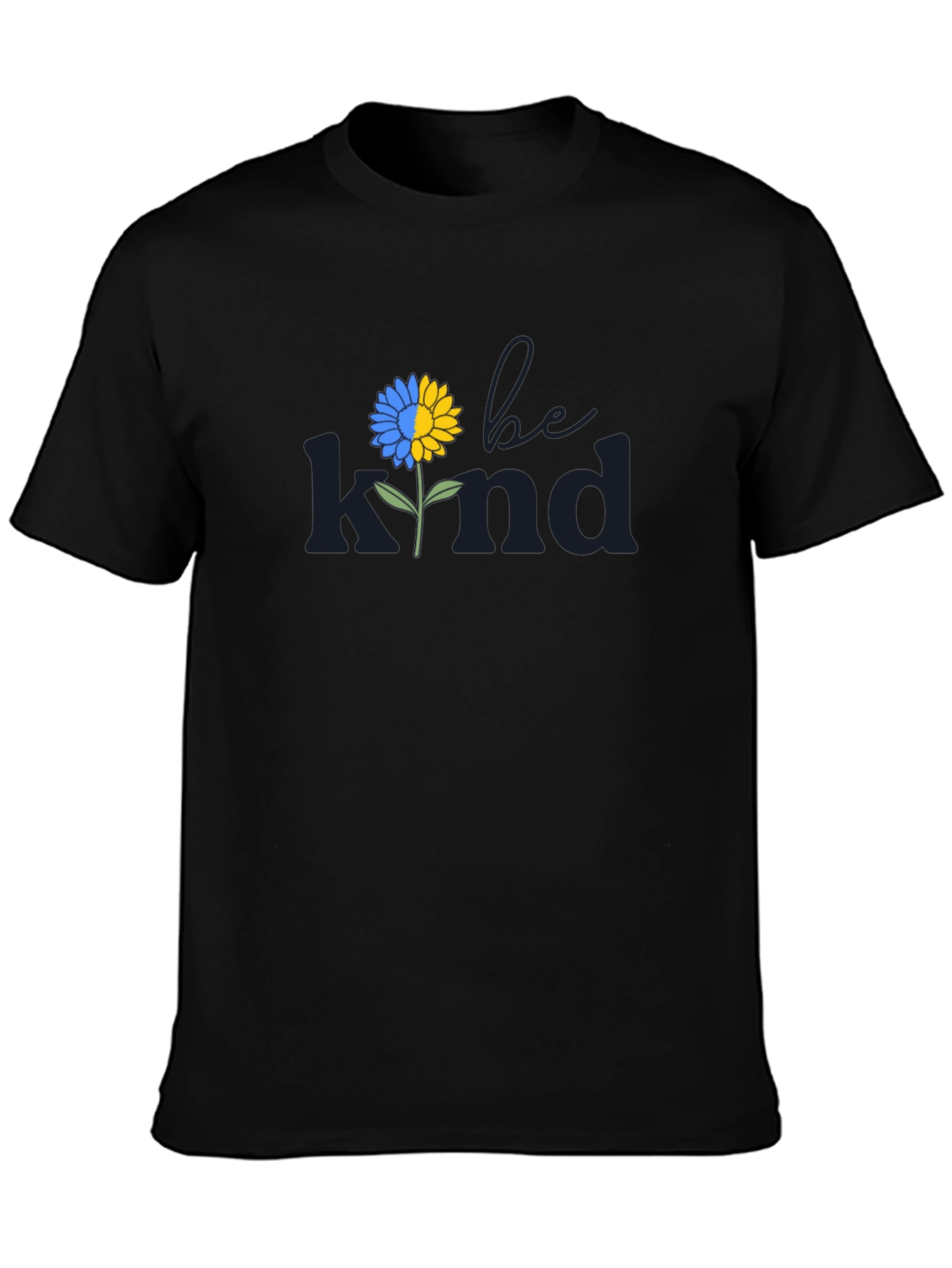 Be Kind Ukraine Flag Flower T-Shirt