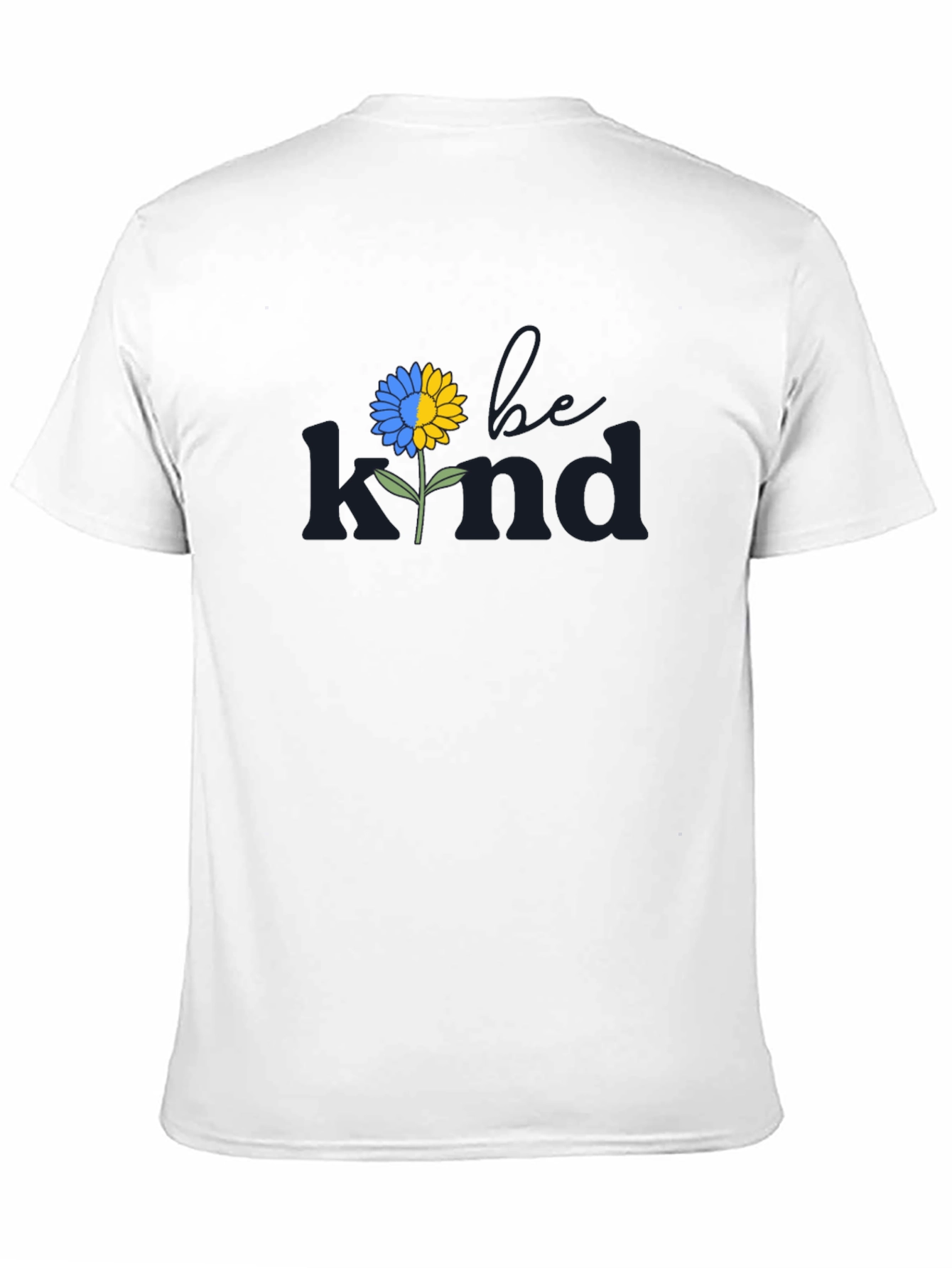 Be Kind Ukraine Flag Flower T-Shirt